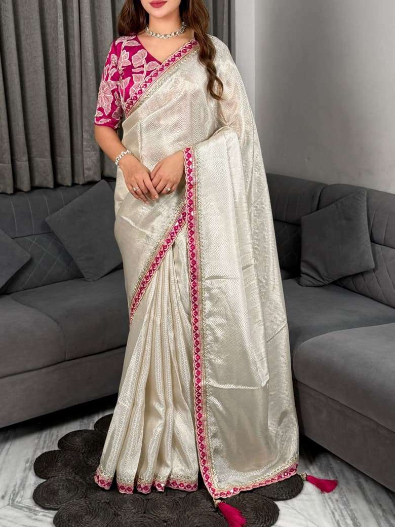 Roop Laxmi Pure viscose satin fabric saree reseller in surat