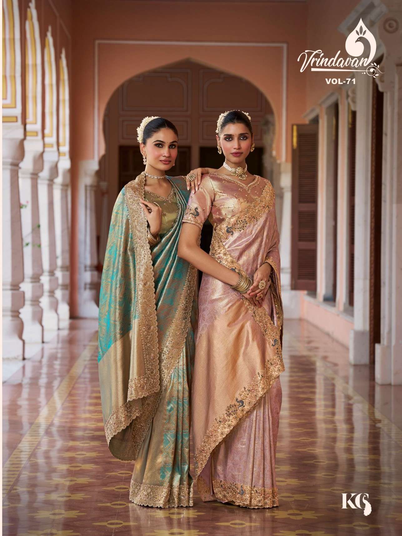  Royal Vrindavan Vol 71 Kanjivaram Soft Silk Fabric Saree Reseller In Surat
