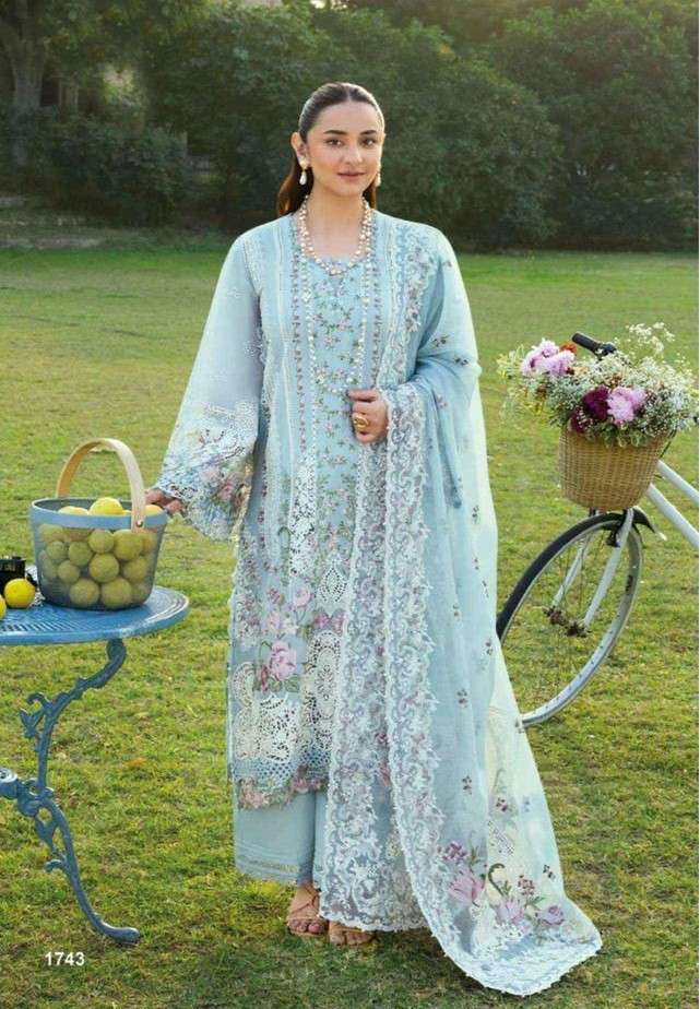 SANIYA TRENDZ ELAF VOL 3 1743 & 1746 COTTON HEAVY PAKISTANI TRADITIONAL URDU WORD FOR CLOTHING