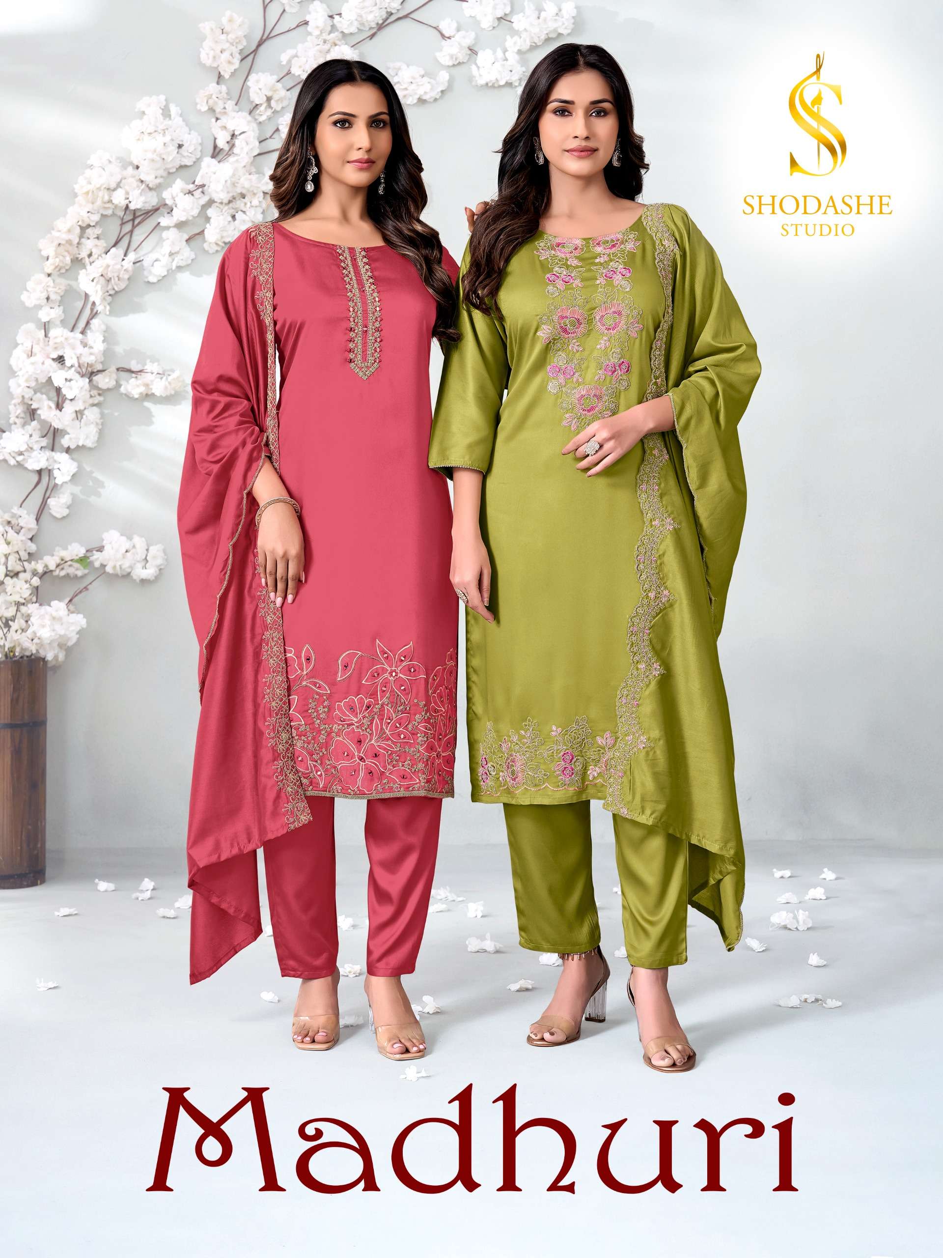 SHODASHE STUDIO MADHURI GAJI SILK LIGHT WEIGHT SALWAR KAMEEZ FOR LADIES WHOLESALER