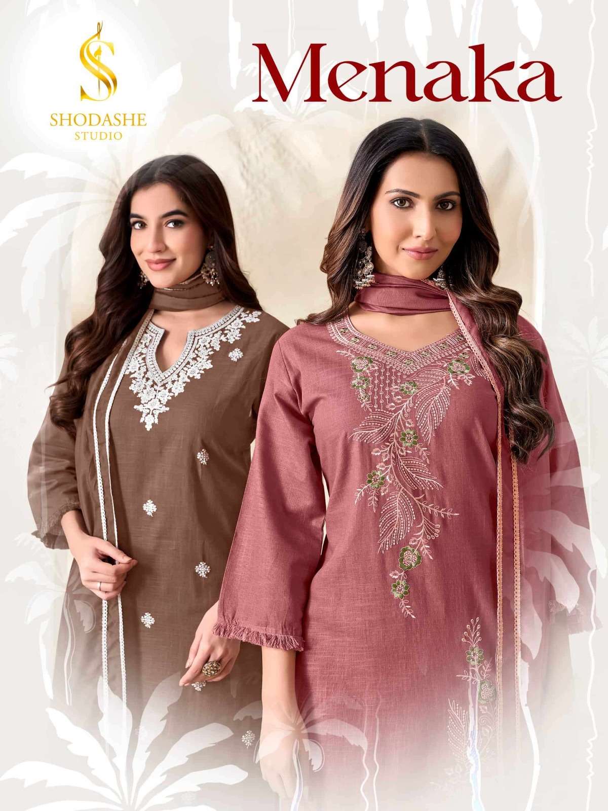 SHODHASHE STUDIO MENAKA LINEN COTTON TOP PANT WITH DUPATTA FOR GIRL DAILY OUTFIT 