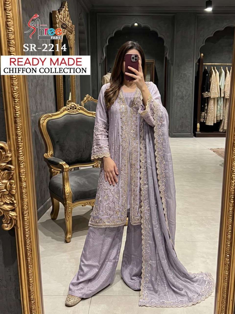 SHREE FABS 2214 CRISTAL KHATLI WORK SALWAR SUIT DREAMS OF ISLAMABAD AUTUMN CASUALS