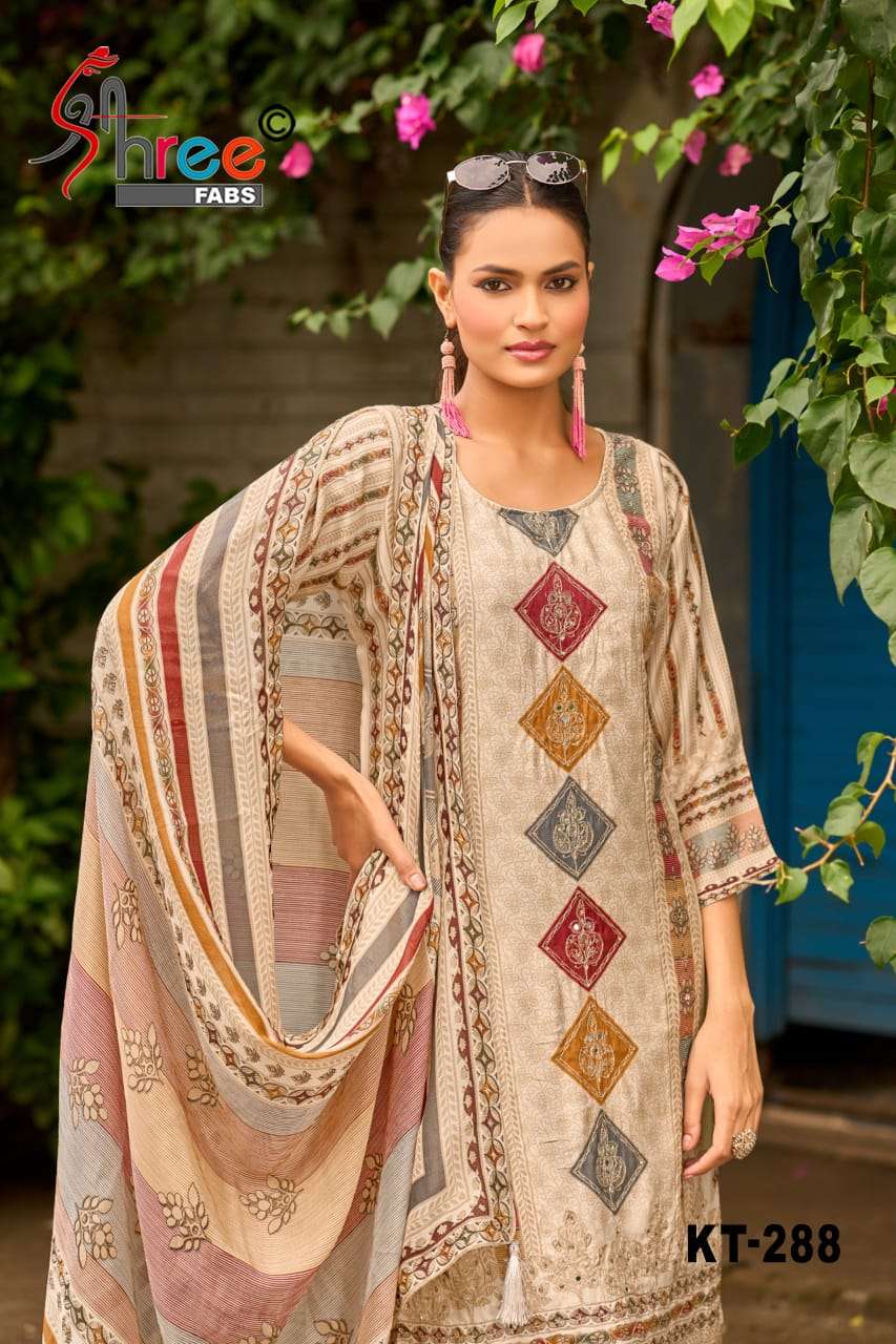 SHREE FABS KT 288 MASLIN PAKISTANI DRESS SEASONS OF THE GREAT PAKISTANI WEDDING