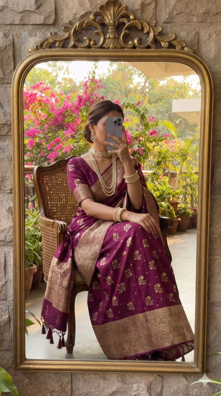 Silk fancy fabric with With Hand Work on Saree reseller in surat KT 221 