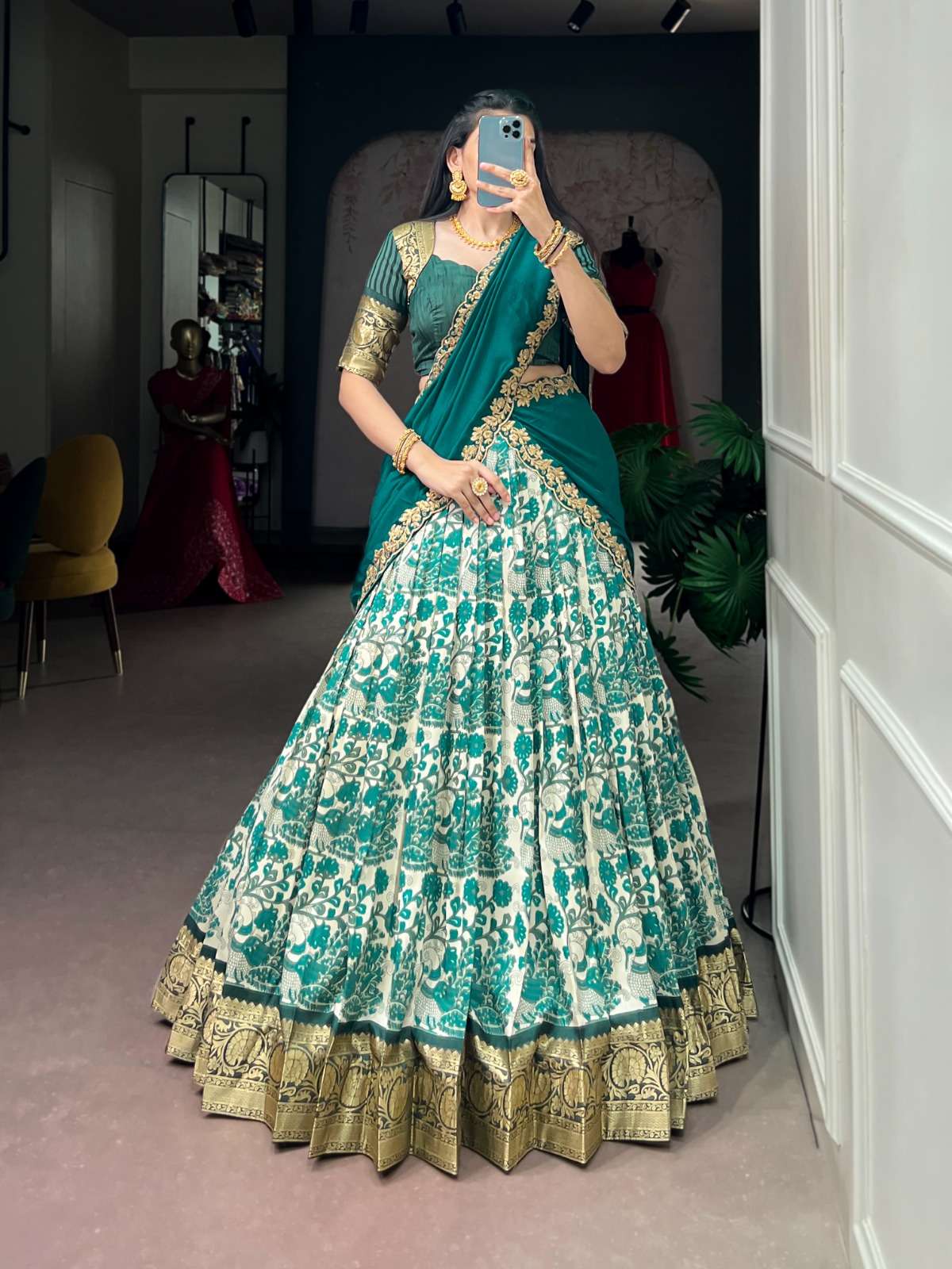  Soft Tasar Silk fabric graceful and beautiful lehenga choli wholesale in surat  2050 