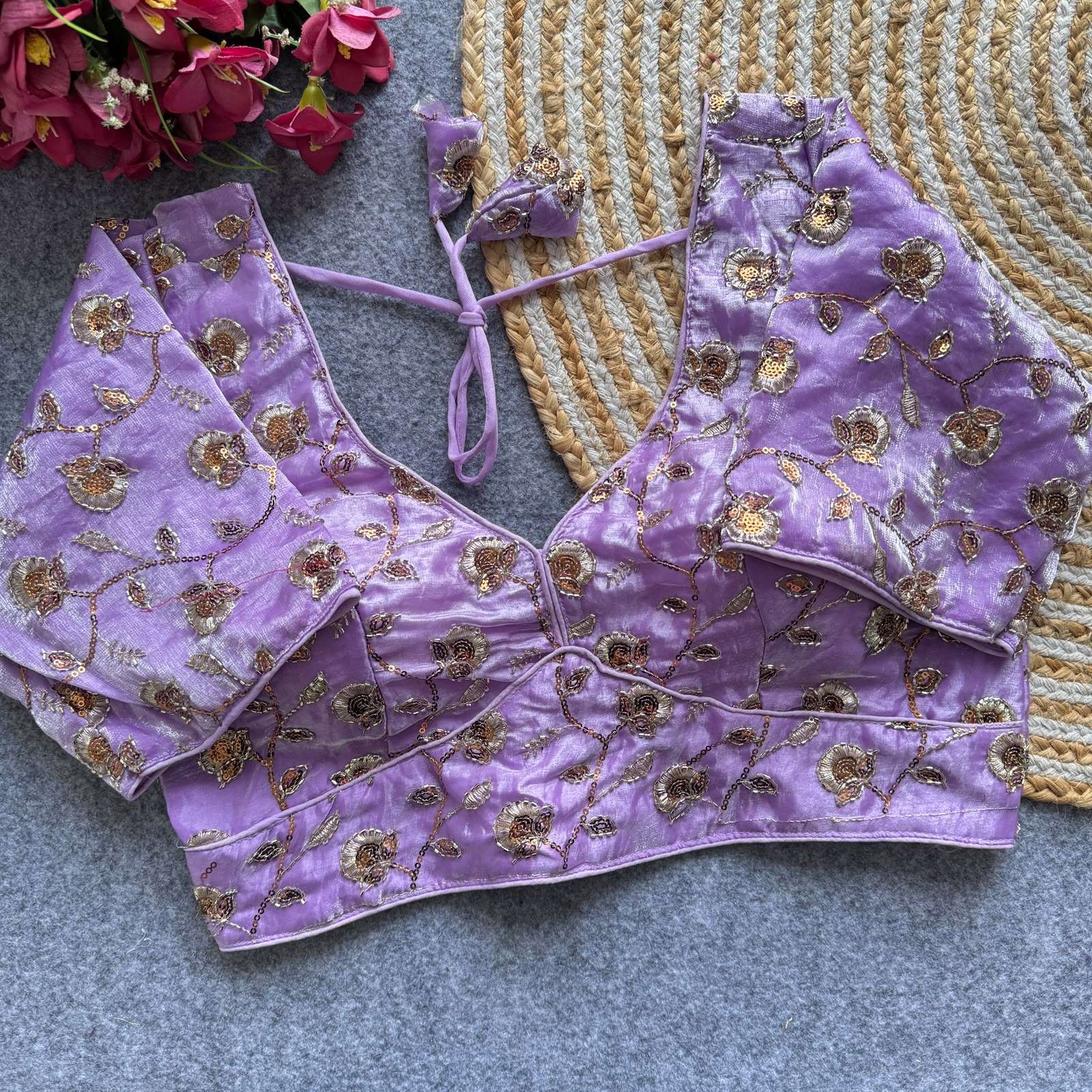Space Beasts Fancy Partywear Blouse Space Silk fancy fabric blouse reseller in surat