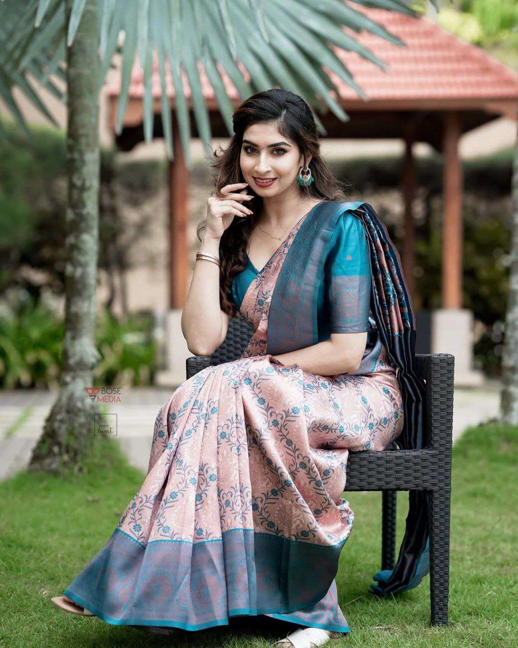 SUPER SOFT LICHI SILK FABARIC SAREE WHOLESALE IN SURAT TWT1014