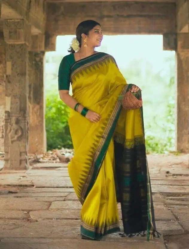 SUPER SOFT LICHI SILK FANCY FABRIC SAREE WHOLSALE IN SURAT 249 