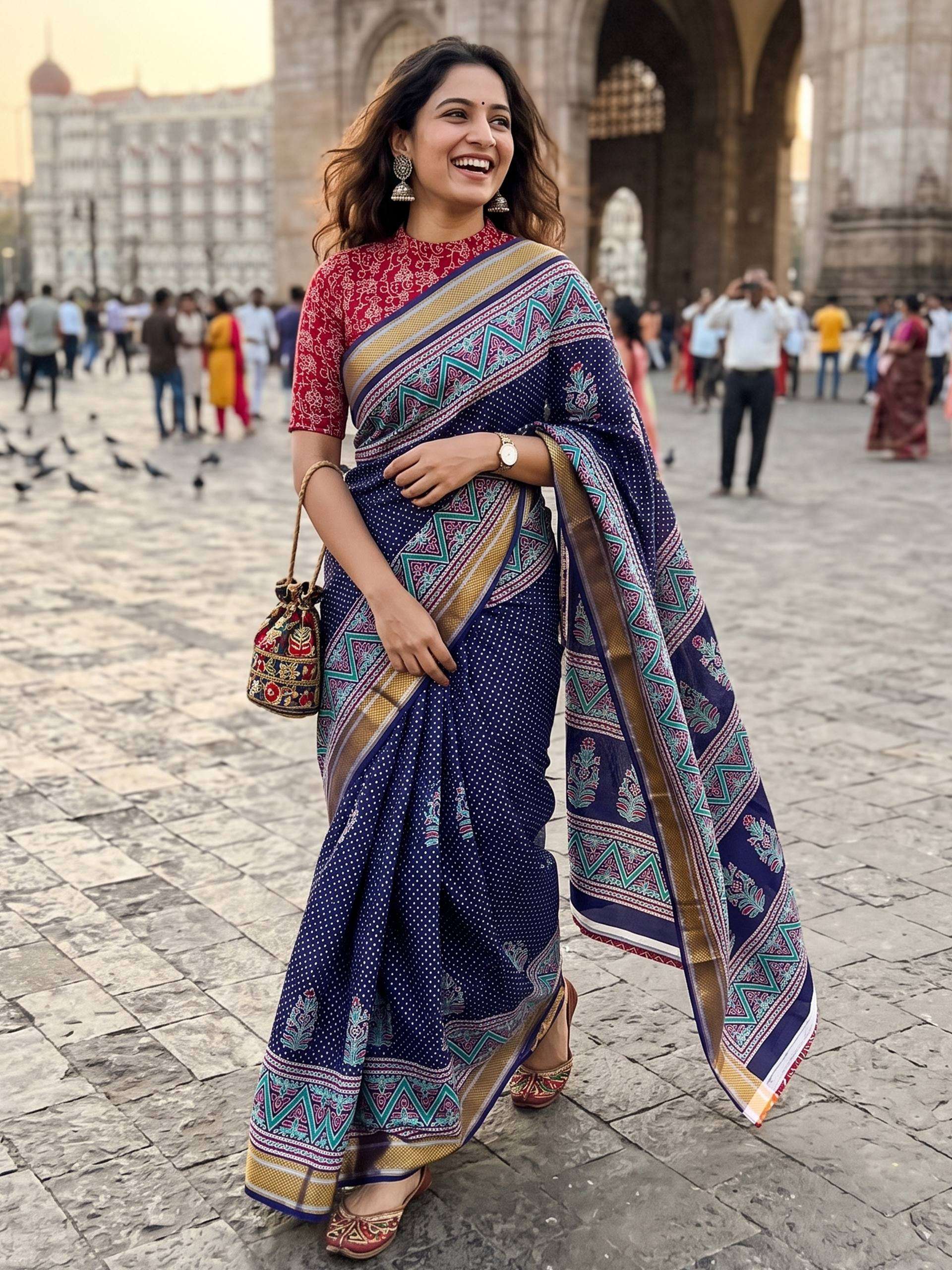 Traditional Hand Block Printed In Mul Cotton Primum fabric saree wholesale in surat