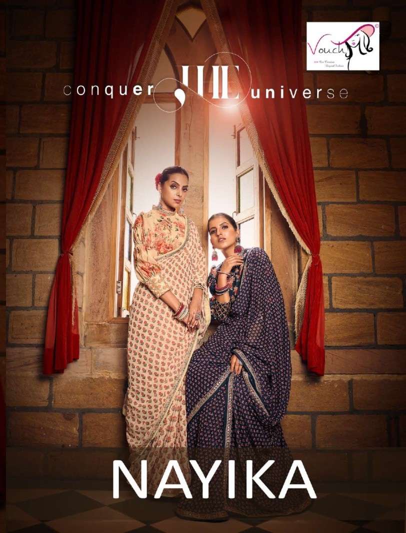 Vouch nayika fancy ready made saree new collection saree reseller in surat