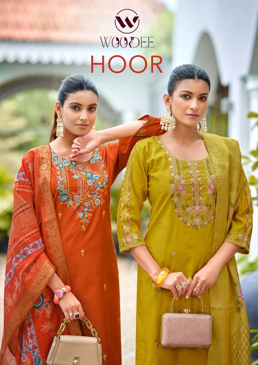 WOODEE HOOR GADHWAL SALWAR SUIT FOR STITCHED COMFORTABLE LINEN TWINSETS FOR HOME
