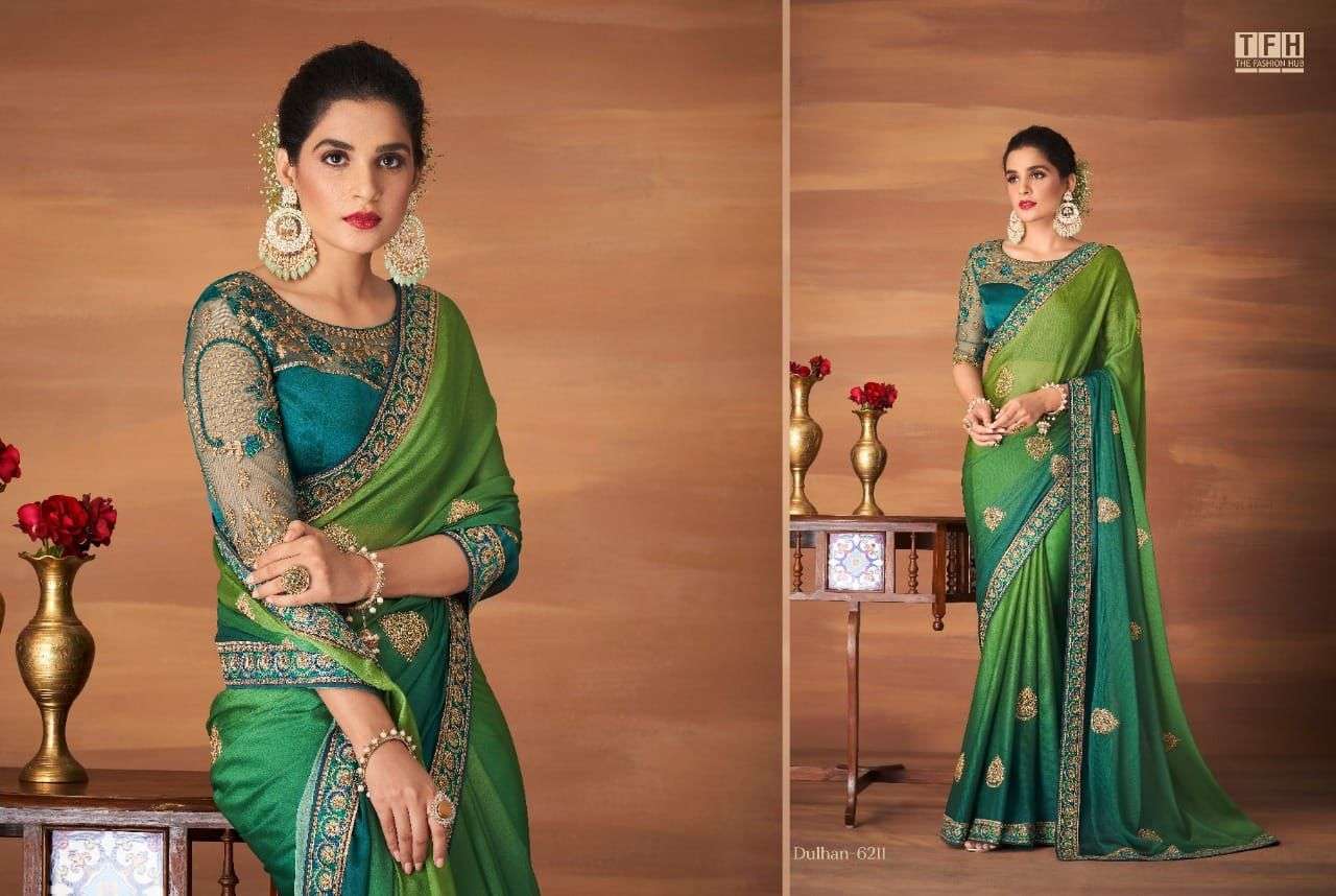 KALISTA DULHAN VICHITRA BANARASI SILK DESIGNER SAREES - textiledeal.in