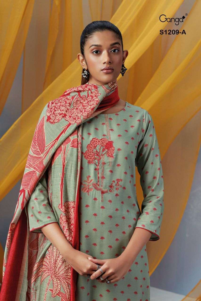S2028-Abcd Jaya Ganga Pashmina Suits