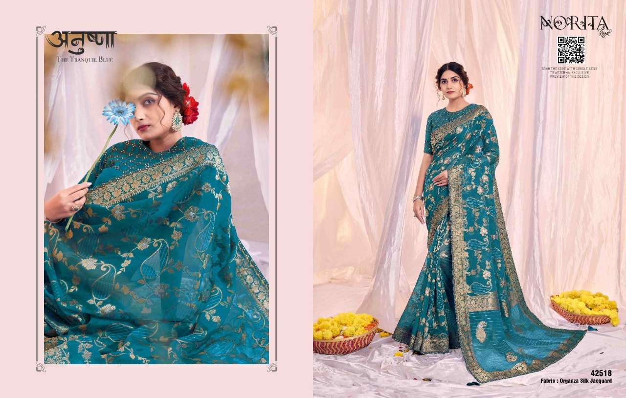 Mahotsav Mohmanthan Norita Royal Rajastha Organza Silk with heavy