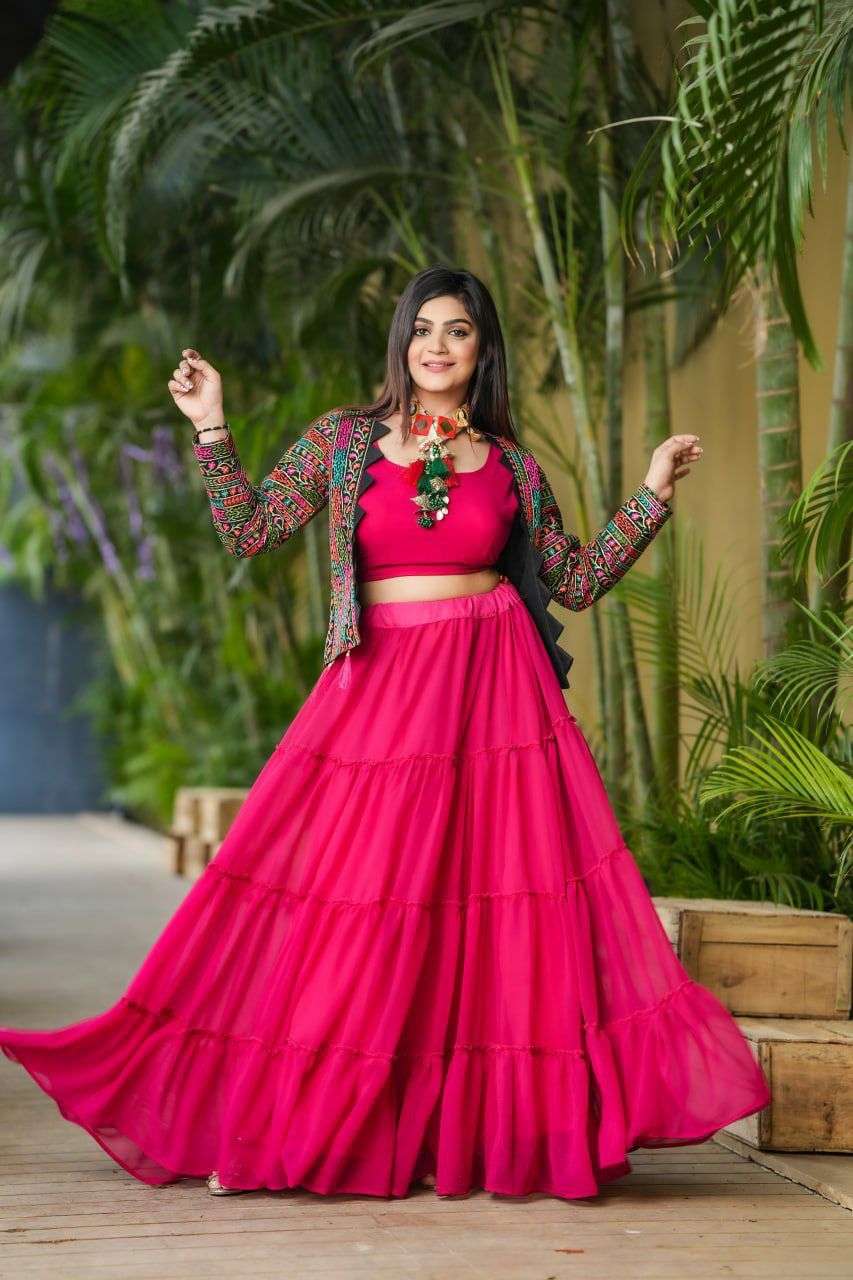 Enchanting Lehenga Choli Set: Digital Print Chent Crepe Choli, Jacqua –  akr94glamour.com