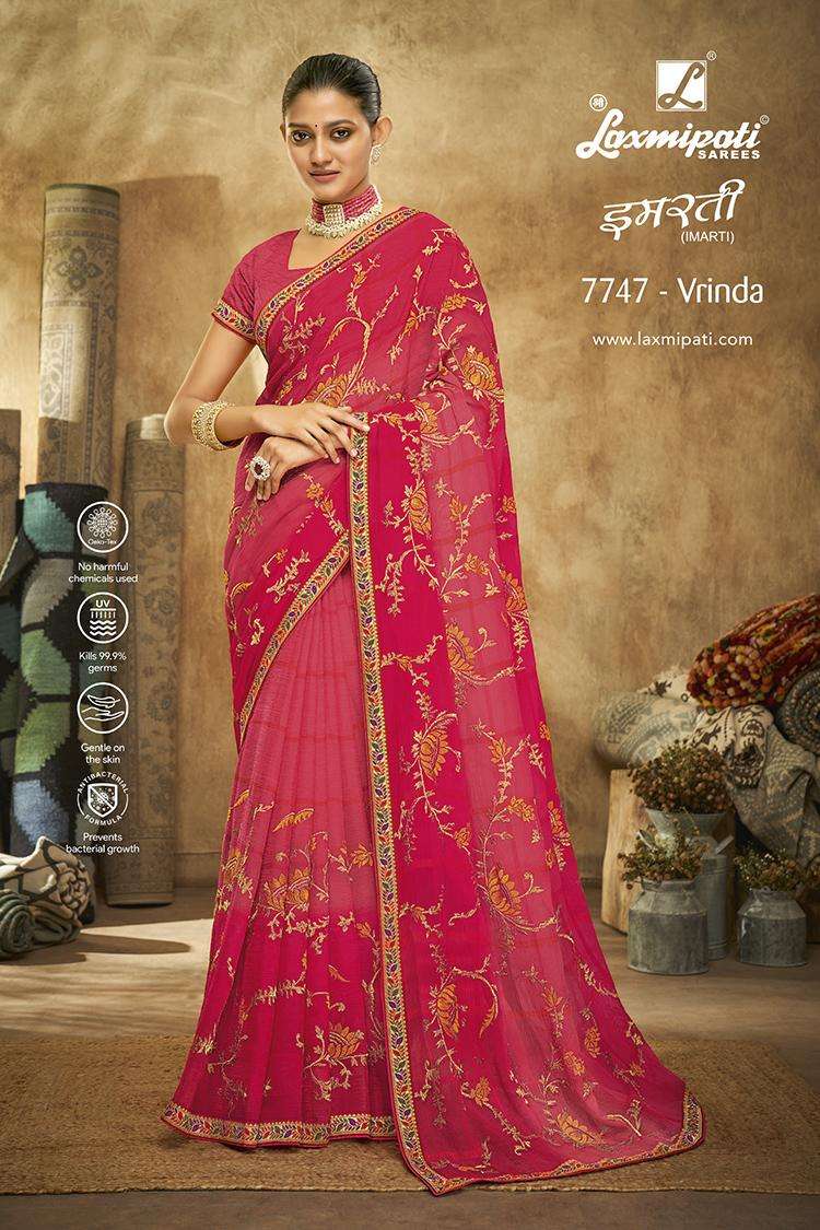 Designer Imarti Catalog Fancy Saree By Laxmipati Brand at Rs.1720/Catalogue  in surat offer by Laxmipati Sarees