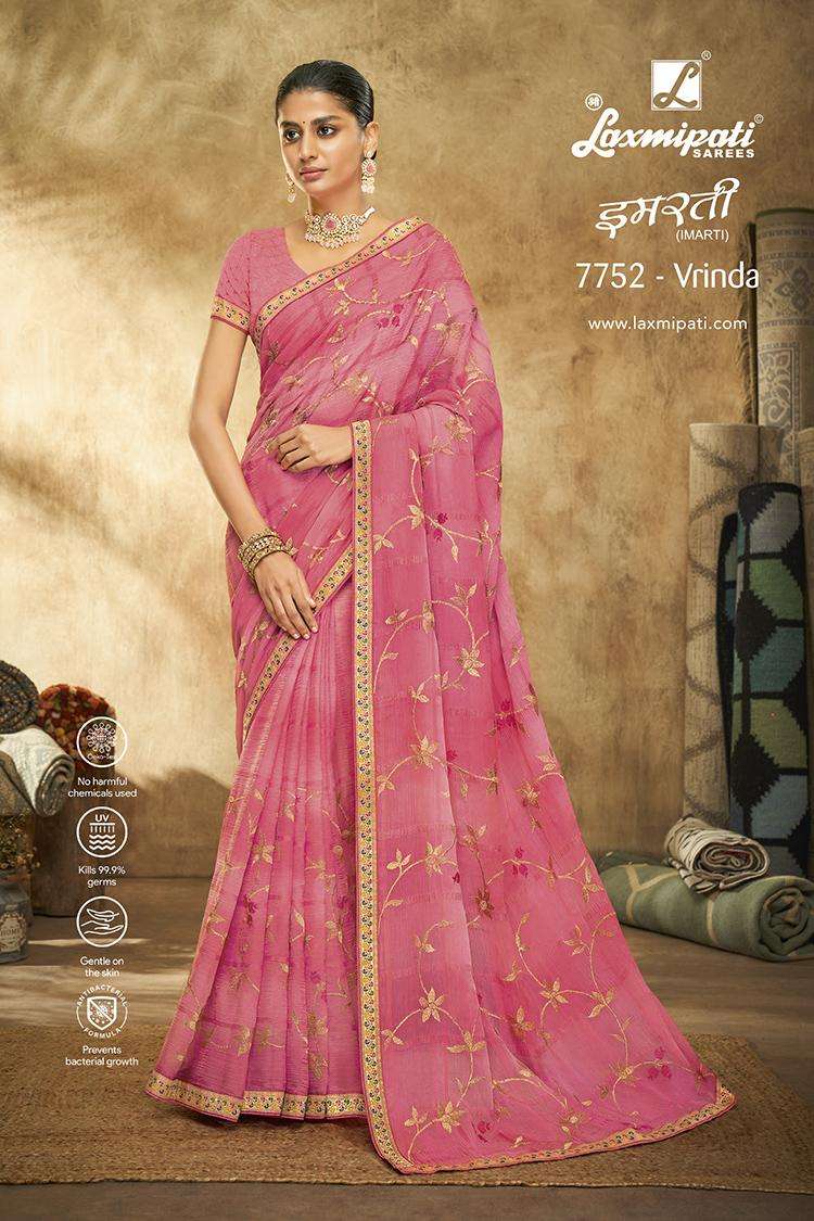 Buy Now,Laxmipati Bandhej 7835 Nerpakhi Chiffon Multicolor Saree – Laxmipati  Sarees | Sale