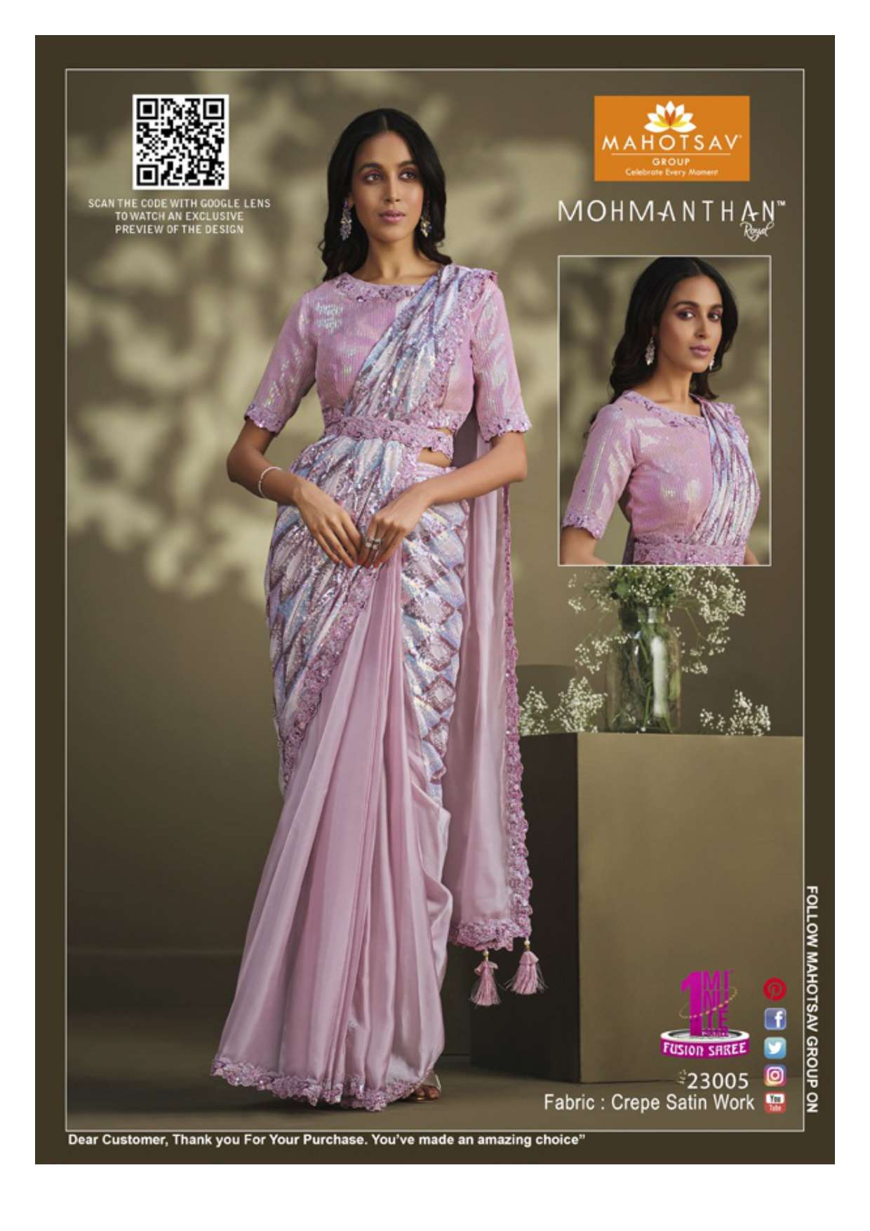 Mahotsav Mohmanthan-22800 Series Aahana Tussar Silk Wholesale Saree Catalog