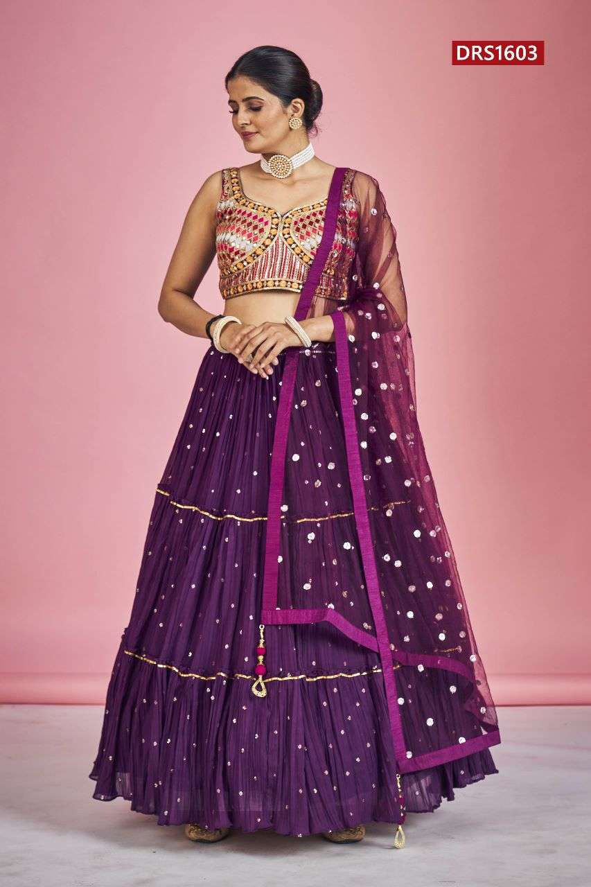 Buy Stylish Fancy Jaquard Full Stitched Lehenga Choli With Dupatta Set For  Girls Online In India At Discounted Prices