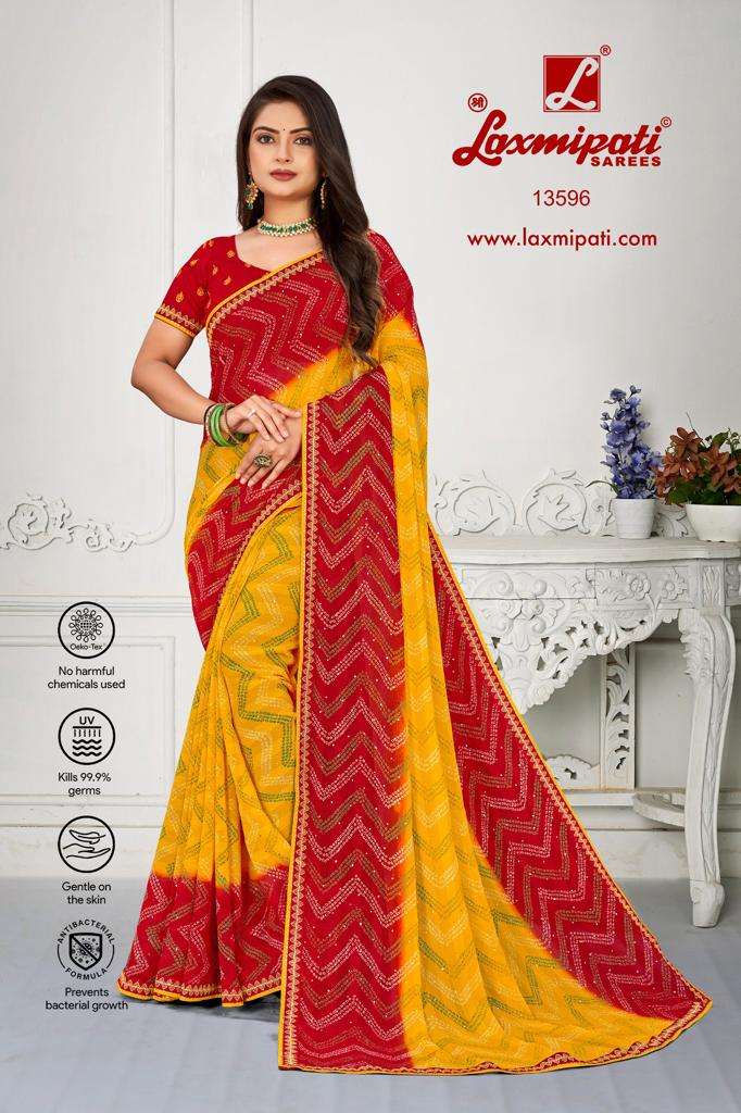 Laxmipati 5408 Shobhika Georgette Multicolor Saree – Laxmipati Sarees | Sale