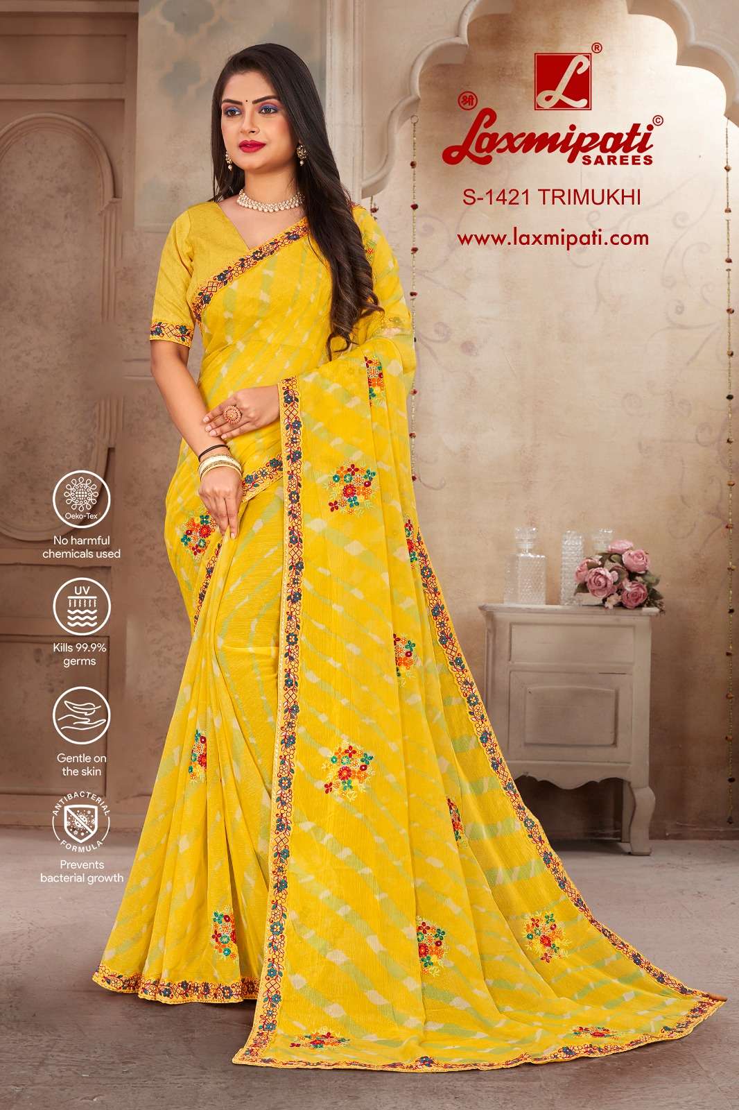 Laxmipati Sarees Natasha Floral Printed Pure Georgette Regular Wear Sarees  Collection At Wholesale Rate | Laxmipati sarees, Saree collection, Saree  blouse designs