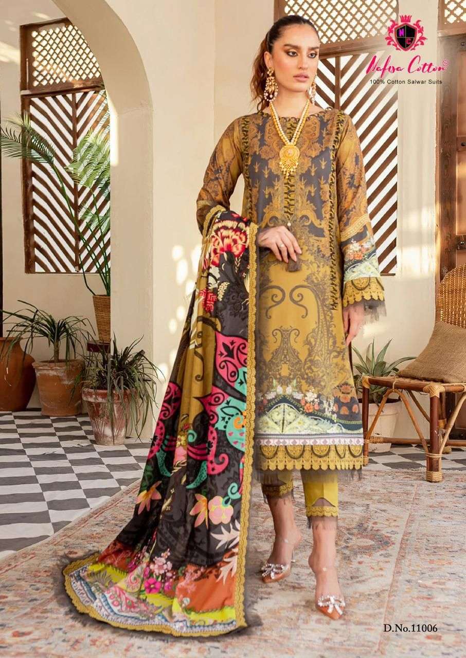 Nafisa Cotton Sahil Designer Cotton Collection Vol 10 Pakistani Dress  Material at Rs 345, Unstitched Cotton Dress Material in Hyderabad