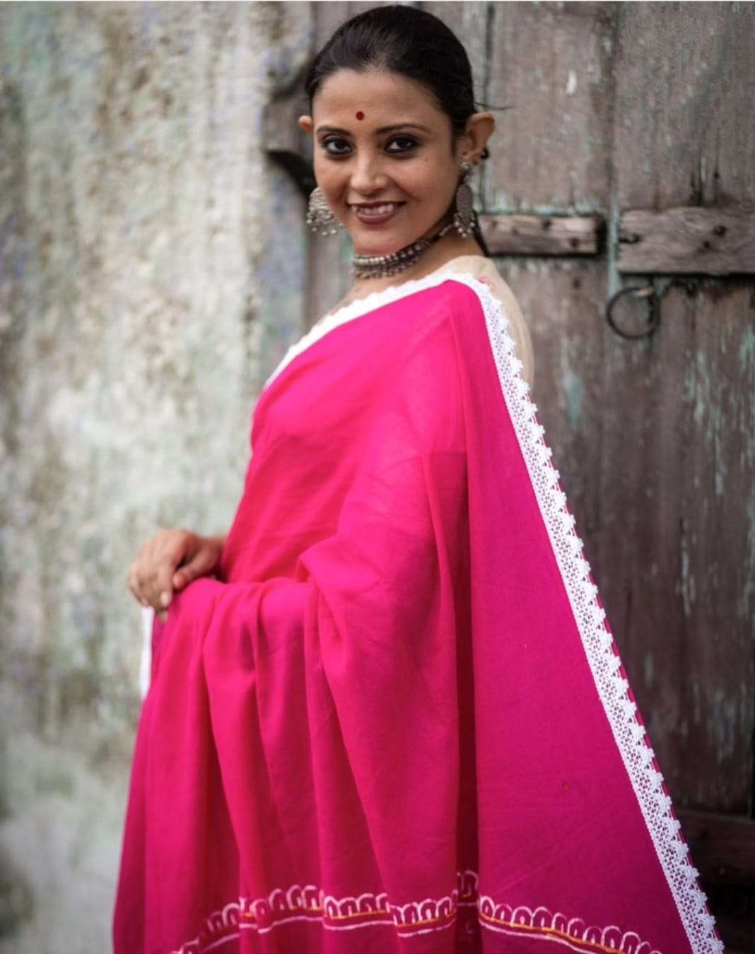 Durga Puja Special Linen with Digital Printed Festival special