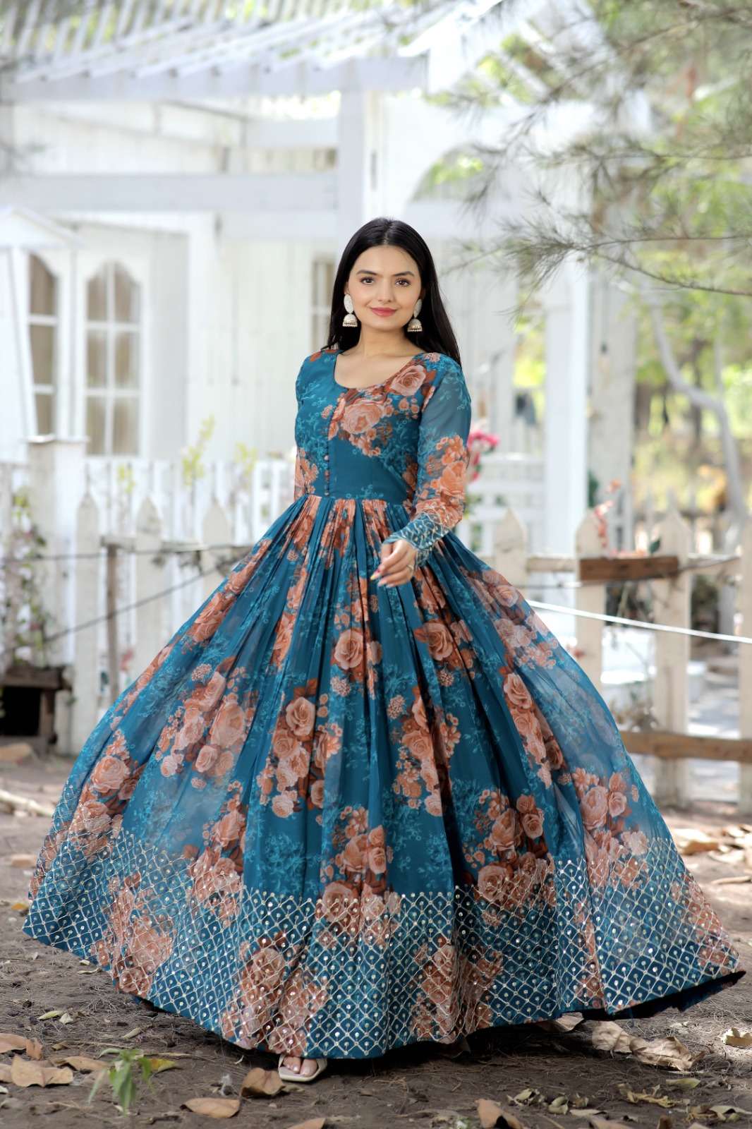 Trending Greay Color Designer Long Gown For Best Looks – Joshindia