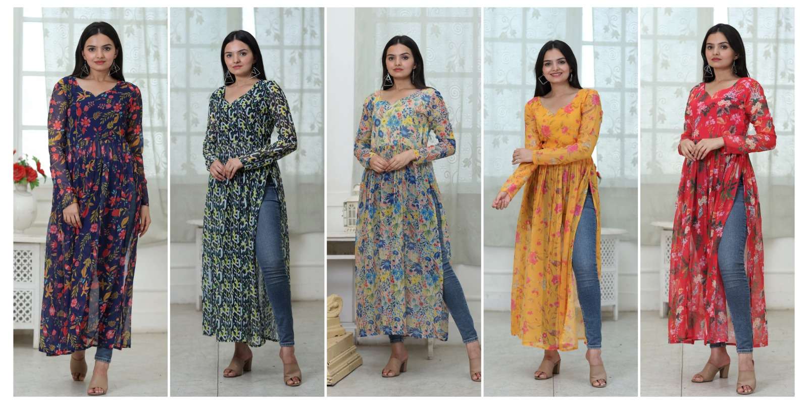 Buy one side cut kurtis in India @ Limeroad