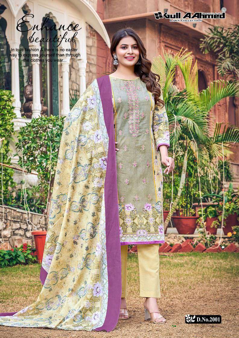 Multicolor Gulaal Cotton Collection Vol 2 Printed Pakistani Readymade Suit,  Stitched at Rs 480 in Hyderabad
