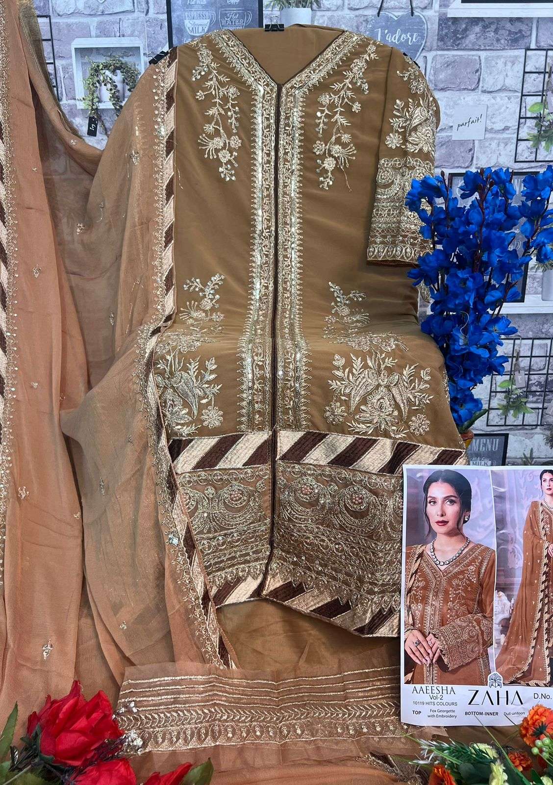 Zaha Aaeesha Vol 2 10119 Colors Pakistani Salwar Suit Dealers