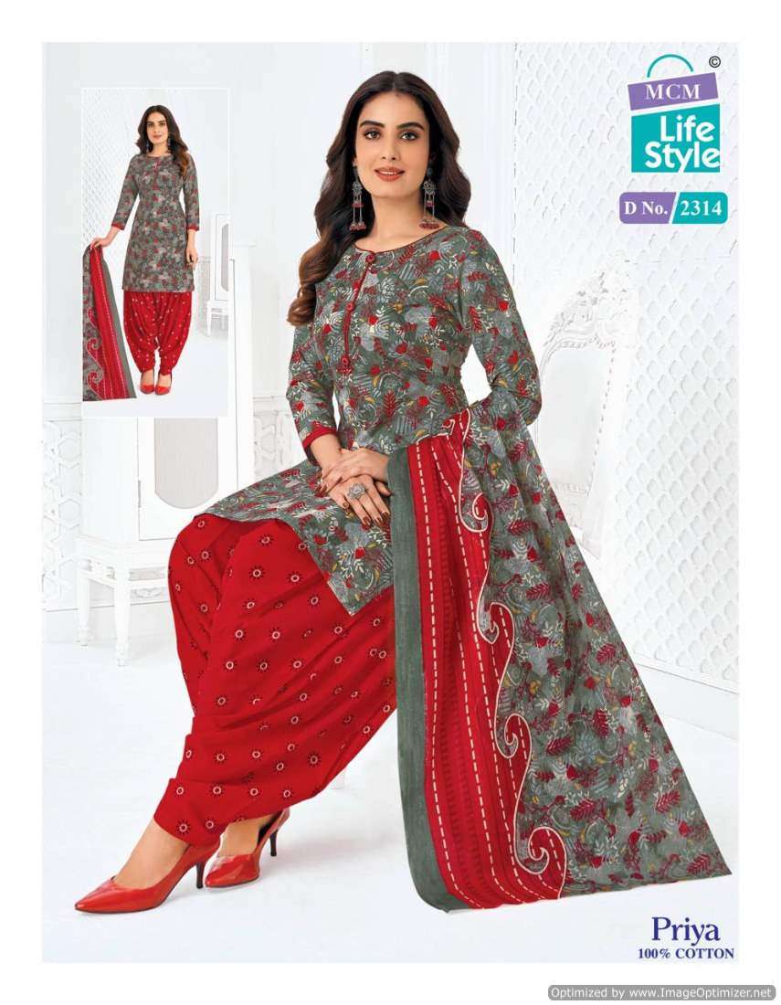 MCM Lifestyle Priya Vol 23 PATIYALA STYLE COTTON DRESS MATERIAL