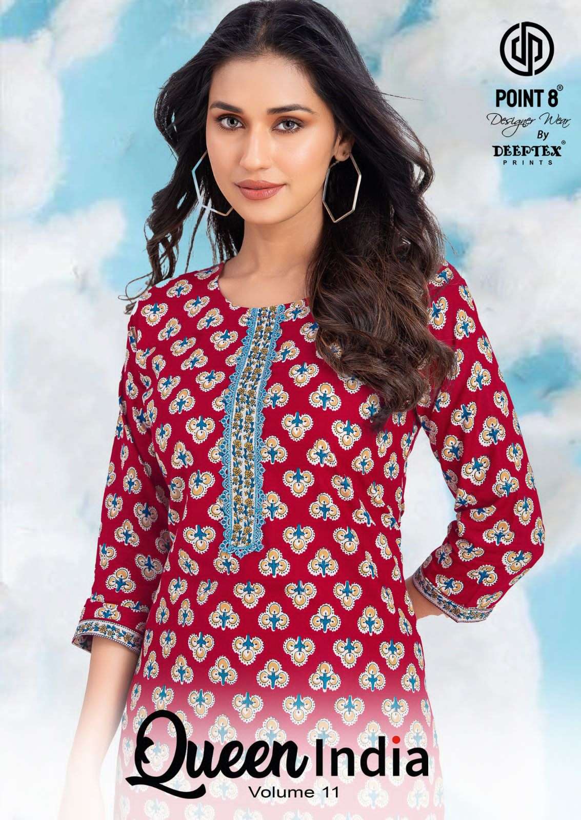 DEEPTEX QUEEN INDIA VOL 11 READYMADE CLOTHING WOMEN COTTON PRINTED