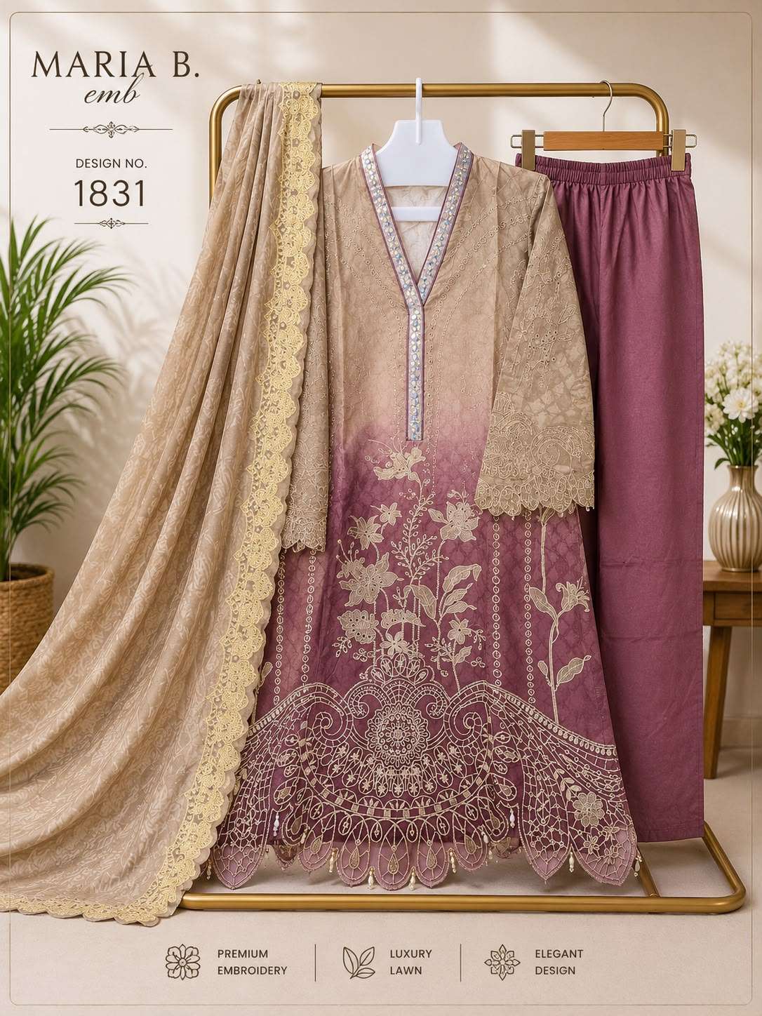 DEEPSY SUITS MARIA B PREMIUM EMBROIDERED 1831 PAKISTANI DRESS HEAVY WORK WEDDING WEAR DEEPSY SUITS MARIA B PREMIUM EMBROIDERED 1831 PAKISTANI DRESS HEAVY WORK WEDDING WEAR