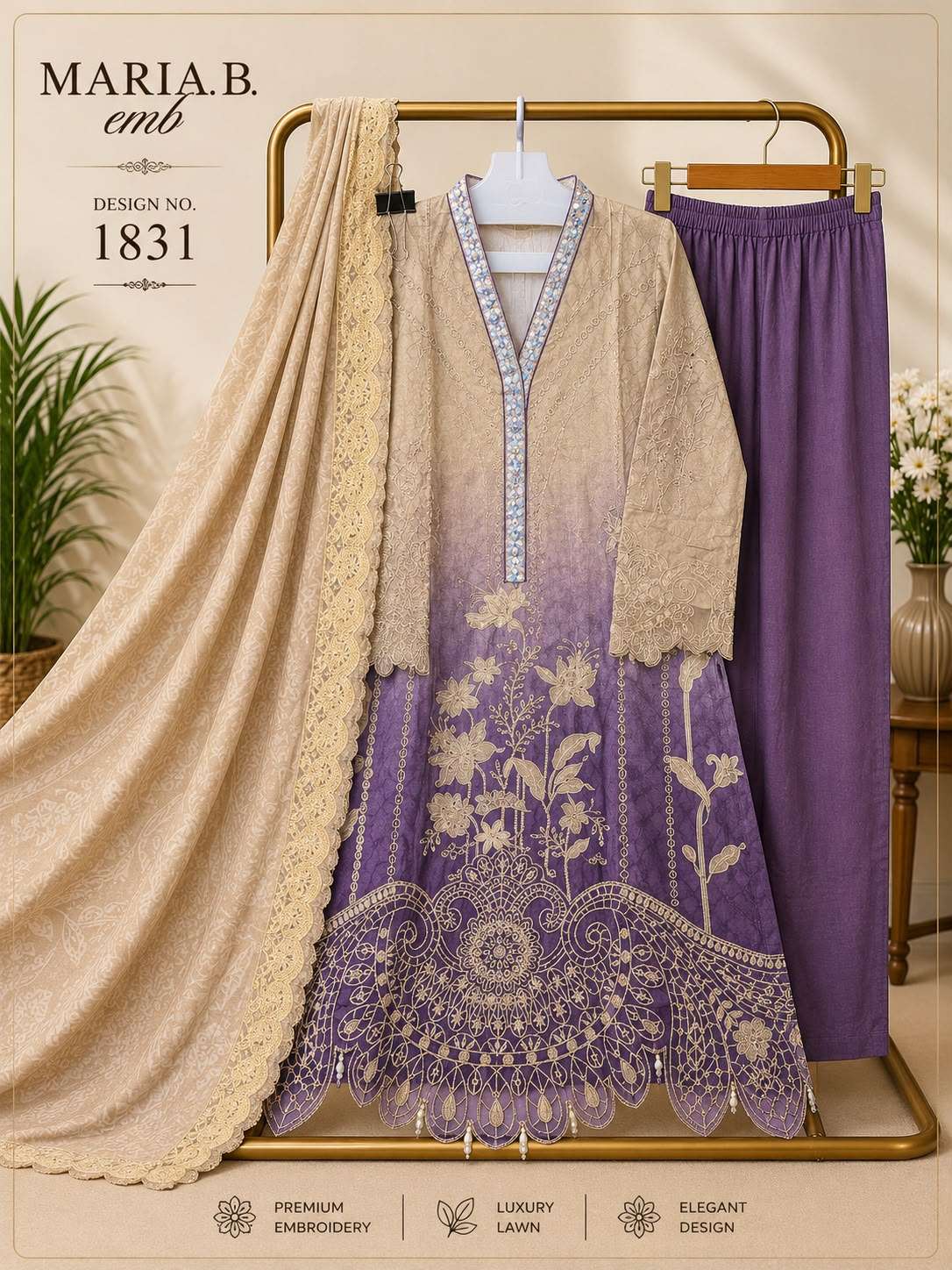DEEPSY SUITS MARIA B PREMIUM EMBROIDERED 1831 PAKISTANI DRESS HEAVY WORK WEDDING WEAR DEEPSY SUITS MARIA B PREMIUM EMBROIDERED 1831 PAKISTANI DRESS HEAVY WORK WEDDING WEAR