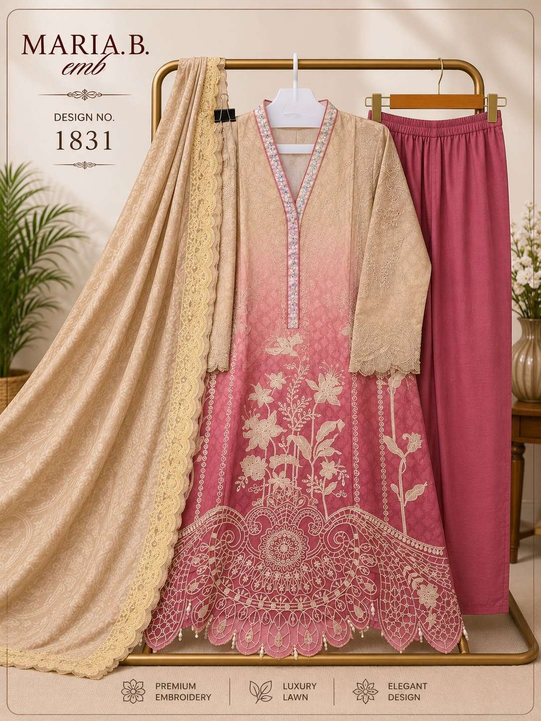 DEEPSY SUITS MARIA B PREMIUM EMBROIDERED 1831 PAKISTANI DRESS HEAVY WORK WEDDING WEAR DEEPSY SUITS MARIA B PREMIUM EMBROIDERED 1831 PAKISTANI DRESS HEAVY WORK WEDDING WEAR