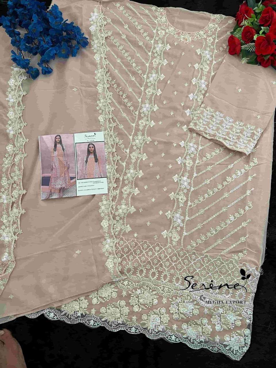 SERINE S 332 GEORGETTE HEAVY KHATLI WORK PAKISTANI SUIT FOR WOMEN FESTIVAL EXPORT SERINE S 332 GEORGETTE HEAVY KHATLI WORK PAKISTANI SUIT FOR WOMEN FESTIVAL EXPORT