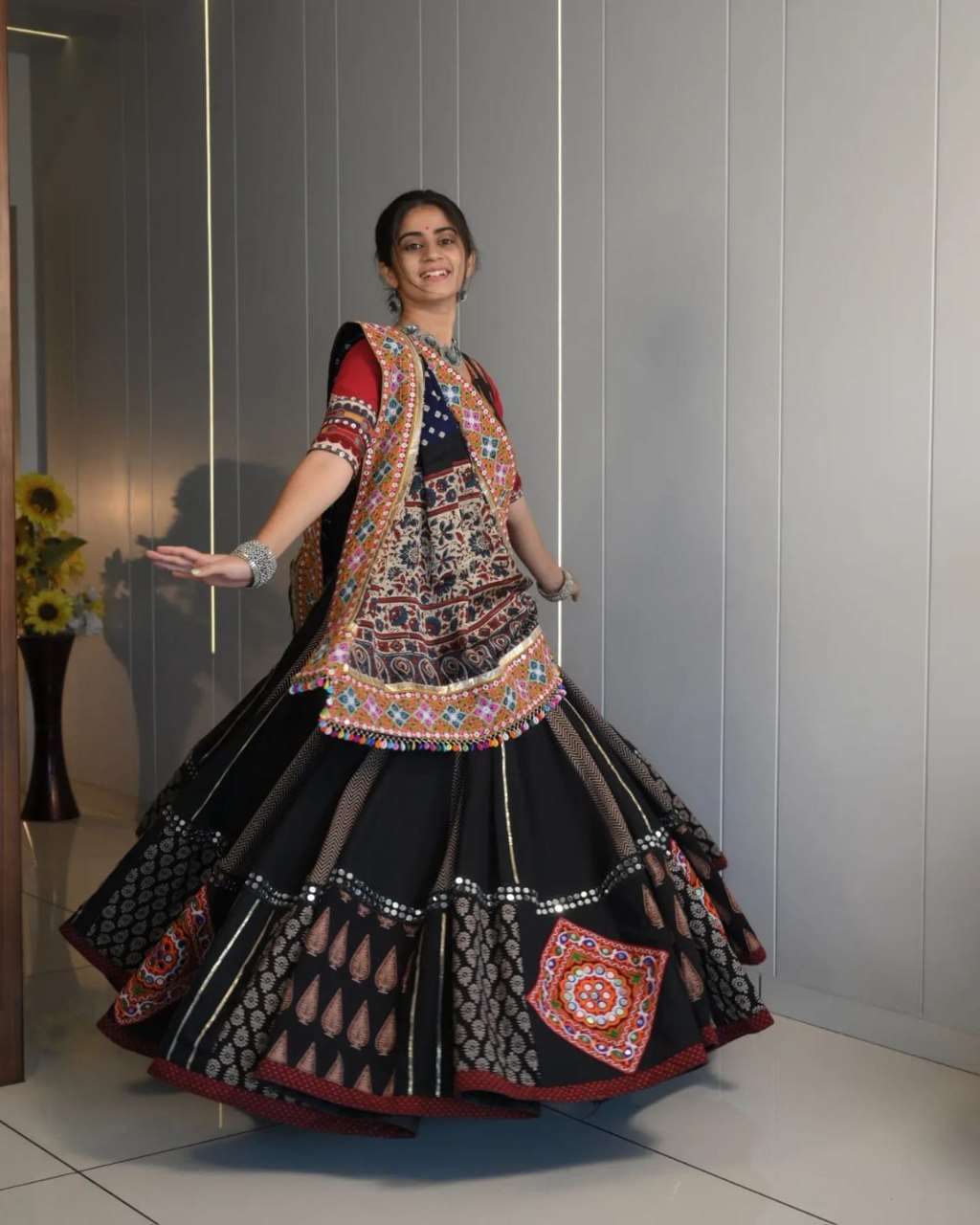 New Lunching navratri wear Digital Print Muslin Cotton fabric with Lehenga Choli Wholesale in surat 216 New Lunching navratri wear Digital Print Muslin Cotton fabric with Lehenga Choli Wholesale in surat 216