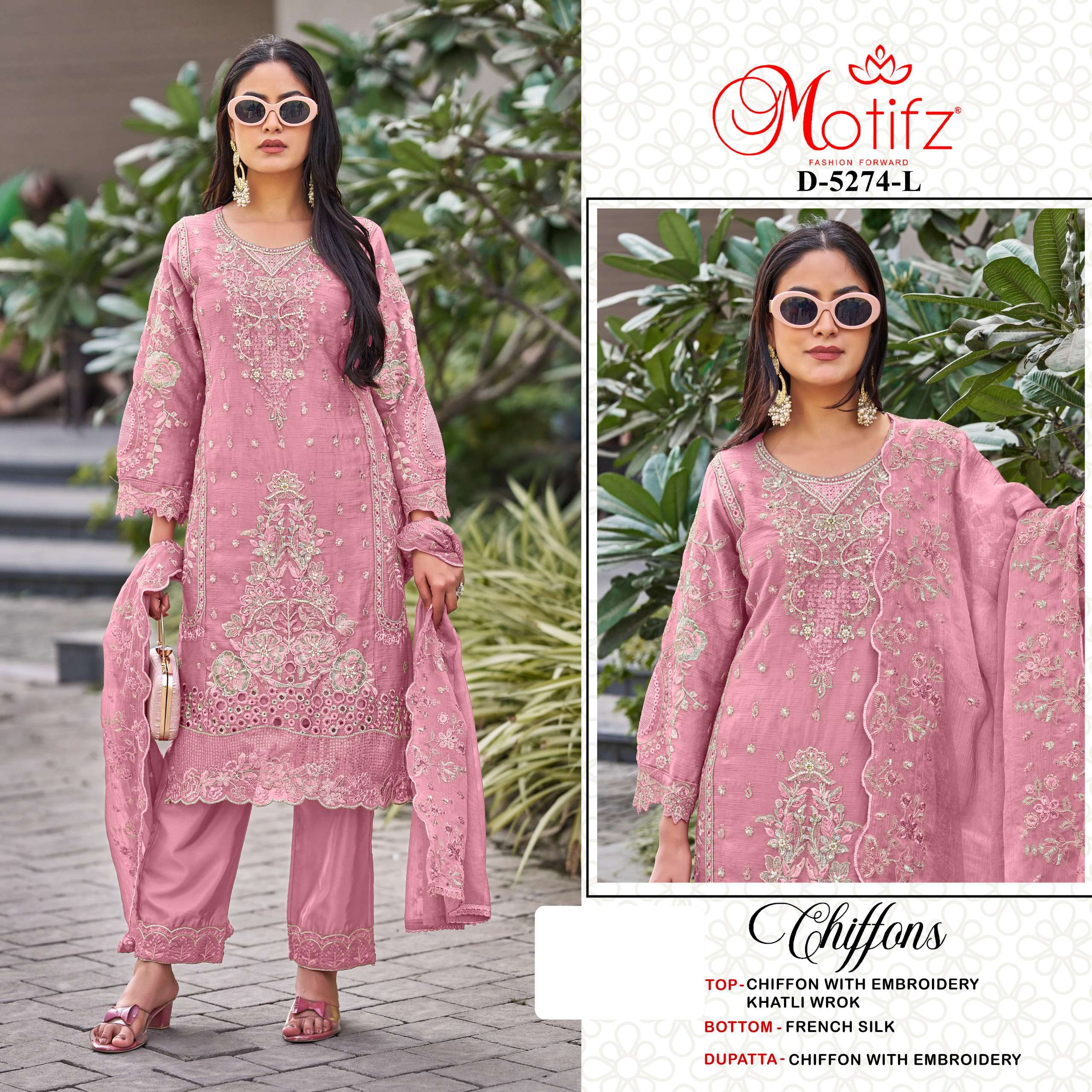 MOTIFZ 5274 SIFFON EMBROIDERY PAKISTANI SUIT FOR WOMEN FUNCTION EID BUY RESELLER MOTIFZ 5274 SIFFON EMBROIDERY PAKISTANI SUIT FOR WOMEN FUNCTION EID BUY RESELLER