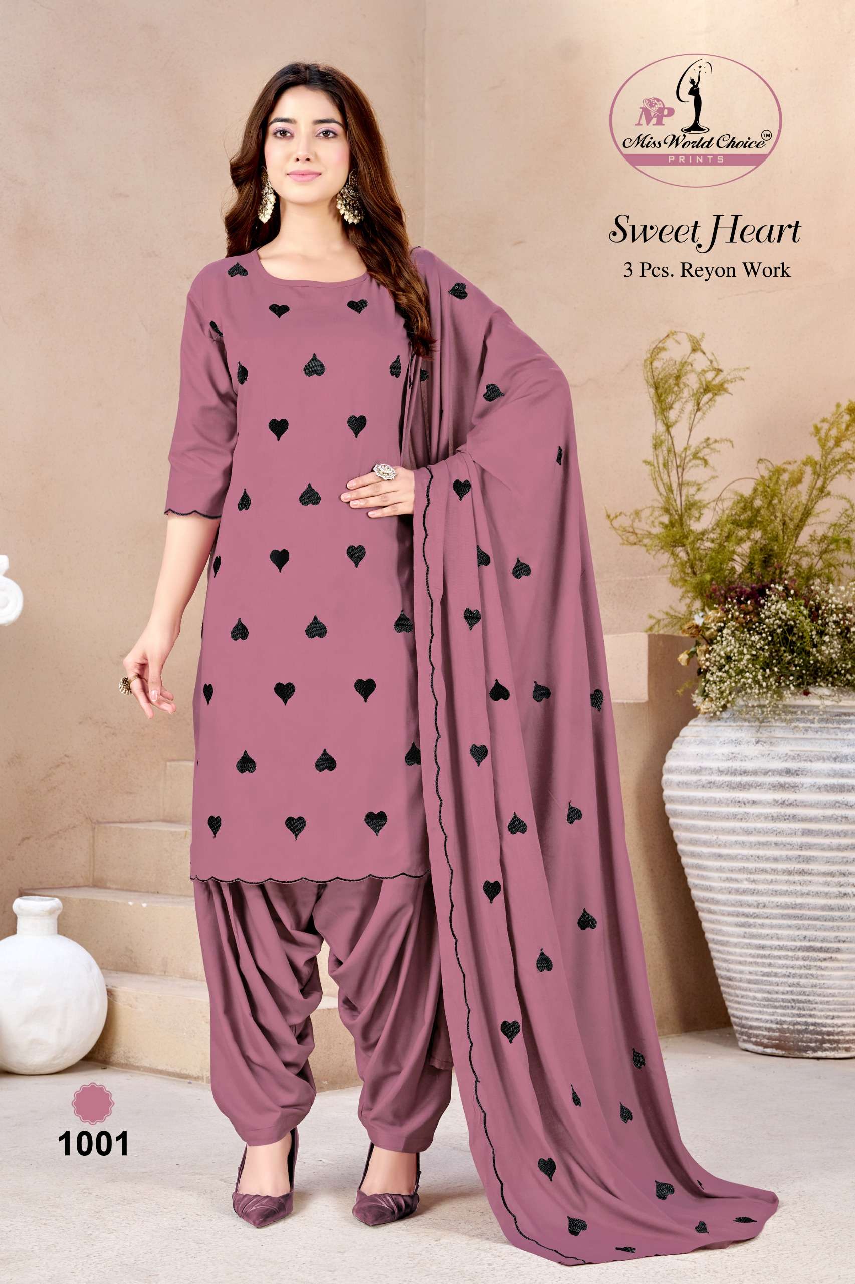 MISS WORLD SWEET HEART RAYON WITH HEAVY EMBROIDERY SALWAR SUIT NEW BRAND SUPPLIER MISS WORLD SWEET HEART RAYON WITH HEAVY EMBROIDERY SALWAR SUIT NEW BRAND SUPPLIER