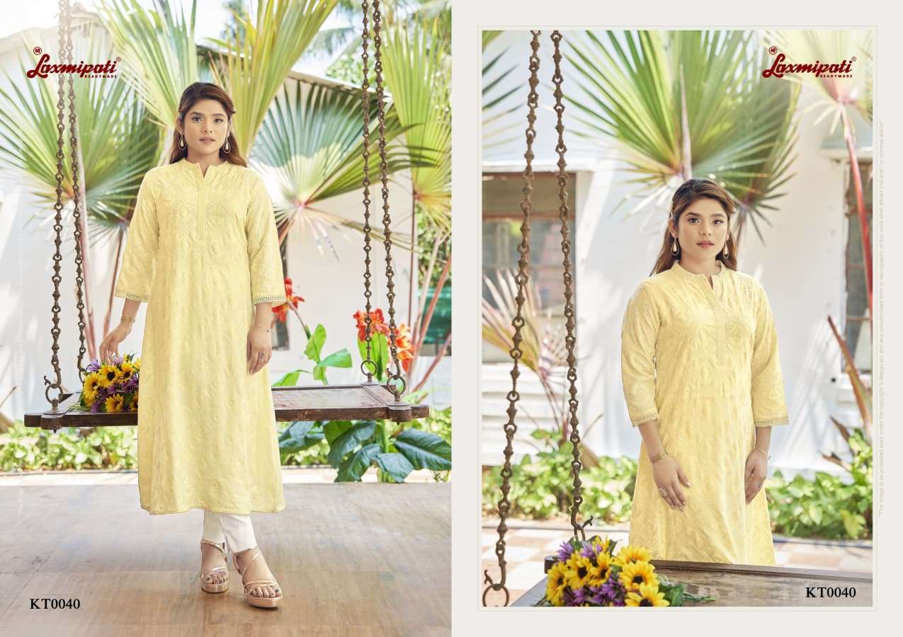 JANKI KURTI & FROCKS COTTON BASE SCHIFFLI WORKED KURTI FESTIVAL FASHION SURAT JANKI KURTI & FROCKS COTTON BASE SCHIFFLI WORKED KURTI FESTIVAL FASHION SURAT