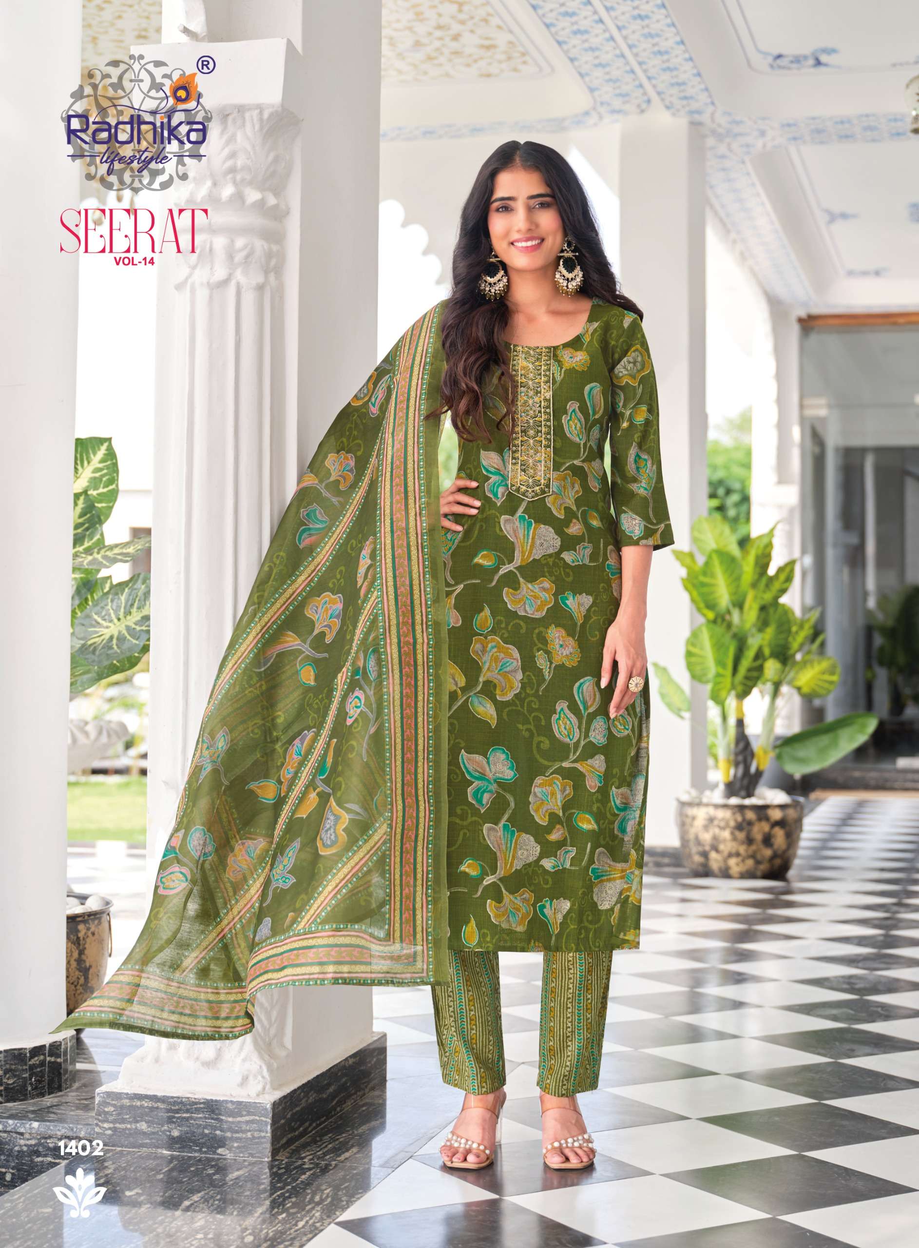 RADHIKA LIFESTYLE SEERAT VOL 14 RAYON CAPSULE WITH WORK SALWAR SUIT TRADITIONAL OUTFIT RADHIKA LIFESTYLE SEERAT VOL 14 RAYON CAPSULE WITH WORK SALWAR SUIT TRADITIONAL OUTFIT