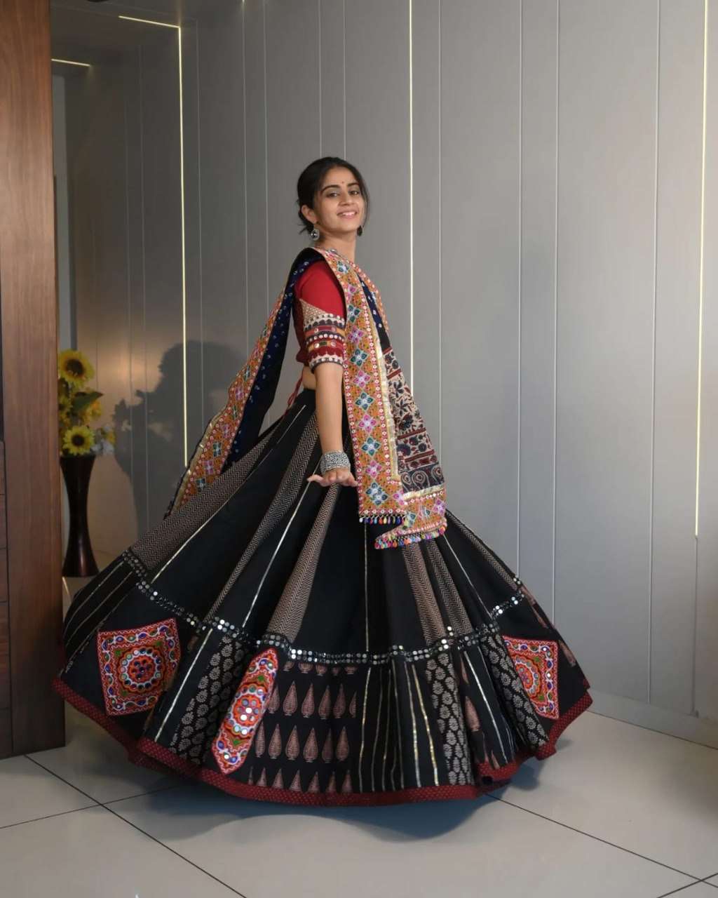 New Lunching navratri wear Digital Print Muslin Cotton fabric with Lehenga Choli Wholesale in surat 216 New Lunching navratri wear Digital Print Muslin Cotton fabric with Lehenga Choli Wholesale in surat 216