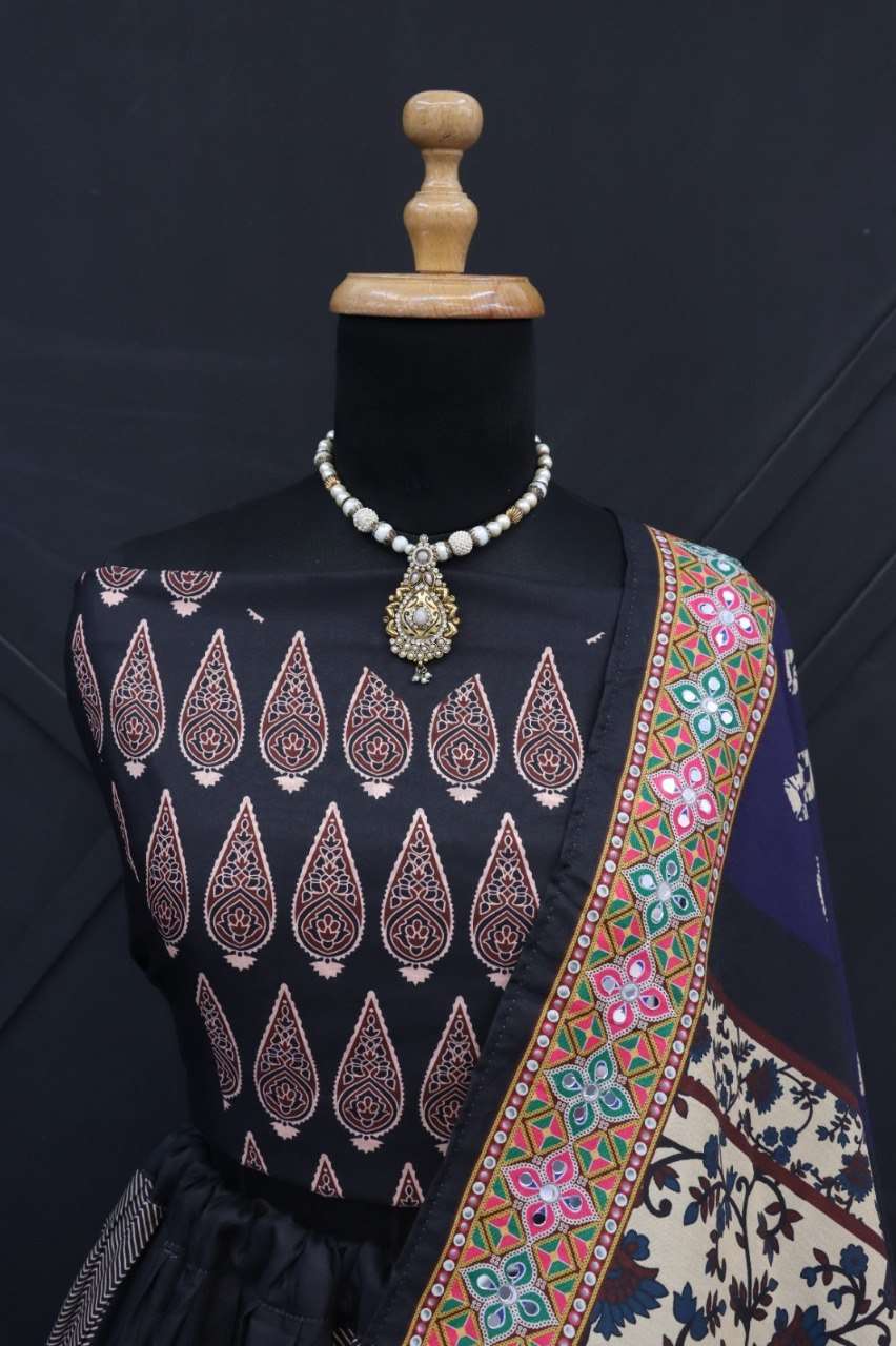 New Lunching navratri wear Digital Print Muslin Cotton fabric with Lehenga Choli Wholesale in surat 216 New Lunching navratri wear Digital Print Muslin Cotton fabric with Lehenga Choli Wholesale in surat 216
