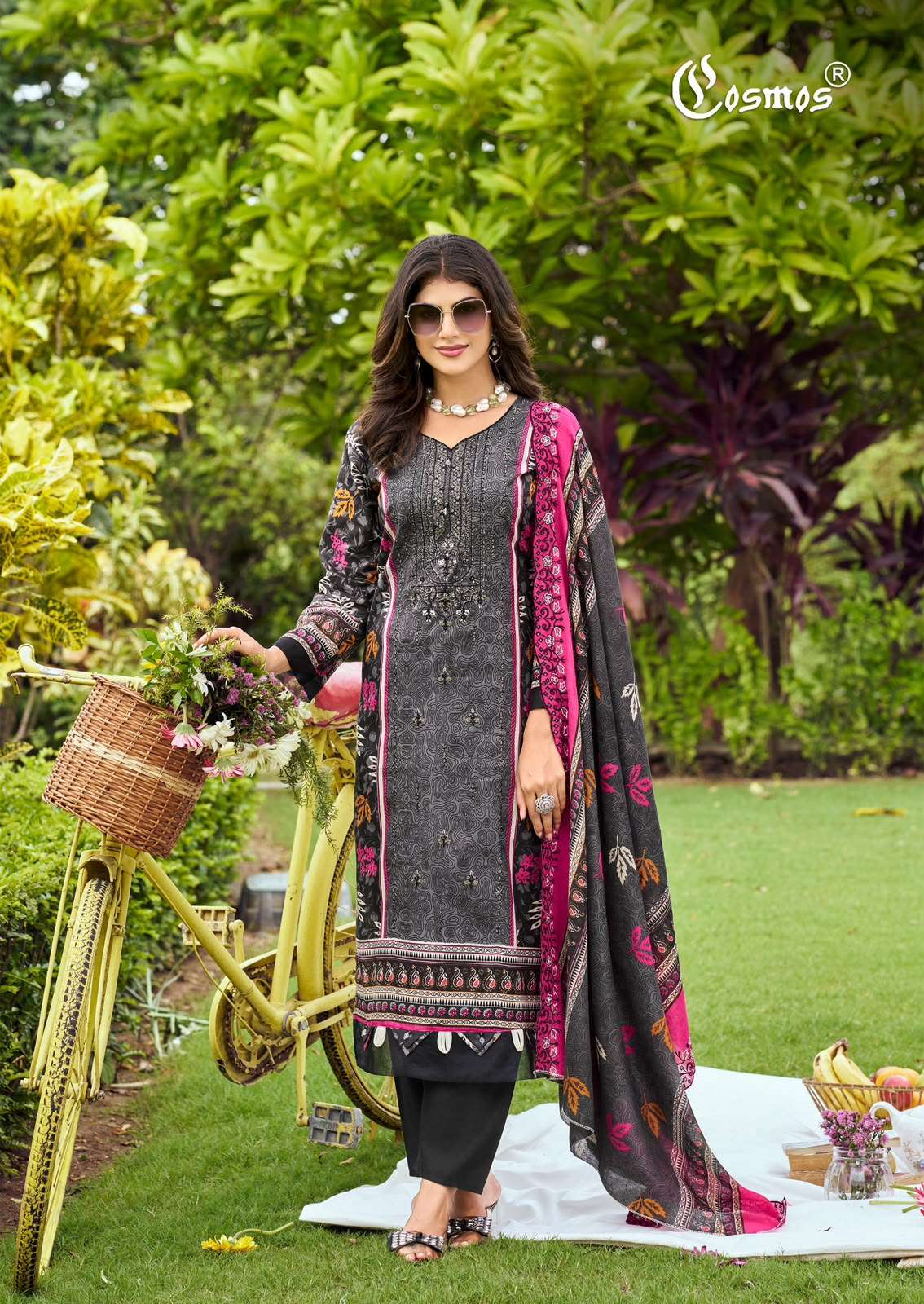 COSMOS BIN SAEED VOL 5 LAWN COTTON WITH HEAVY WORK SALWAR SUIT REGULAR WHOLESALER COSMOS BIN SAEED VOL 5 LAWN COTTON WITH HEAVY WORK SALWAR SUIT REGULAR WHOLESALER