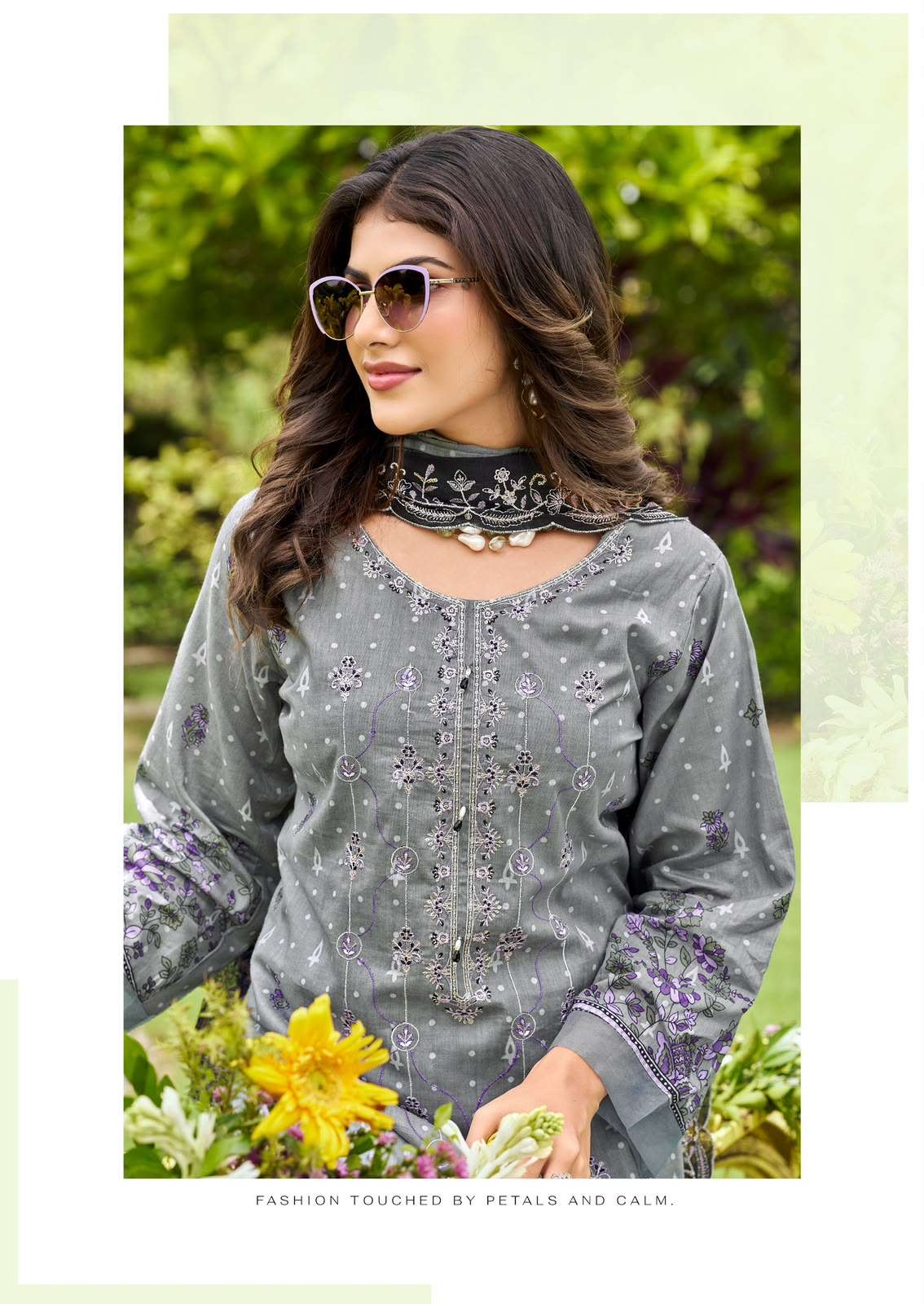 COSMOS BIN SAEED VOL 5 LAWN COTTON WITH HEAVY WORK SALWAR SUIT REGULAR WHOLESALER COSMOS BIN SAEED VOL 5 LAWN COTTON WITH HEAVY WORK SALWAR SUIT REGULAR WHOLESALER