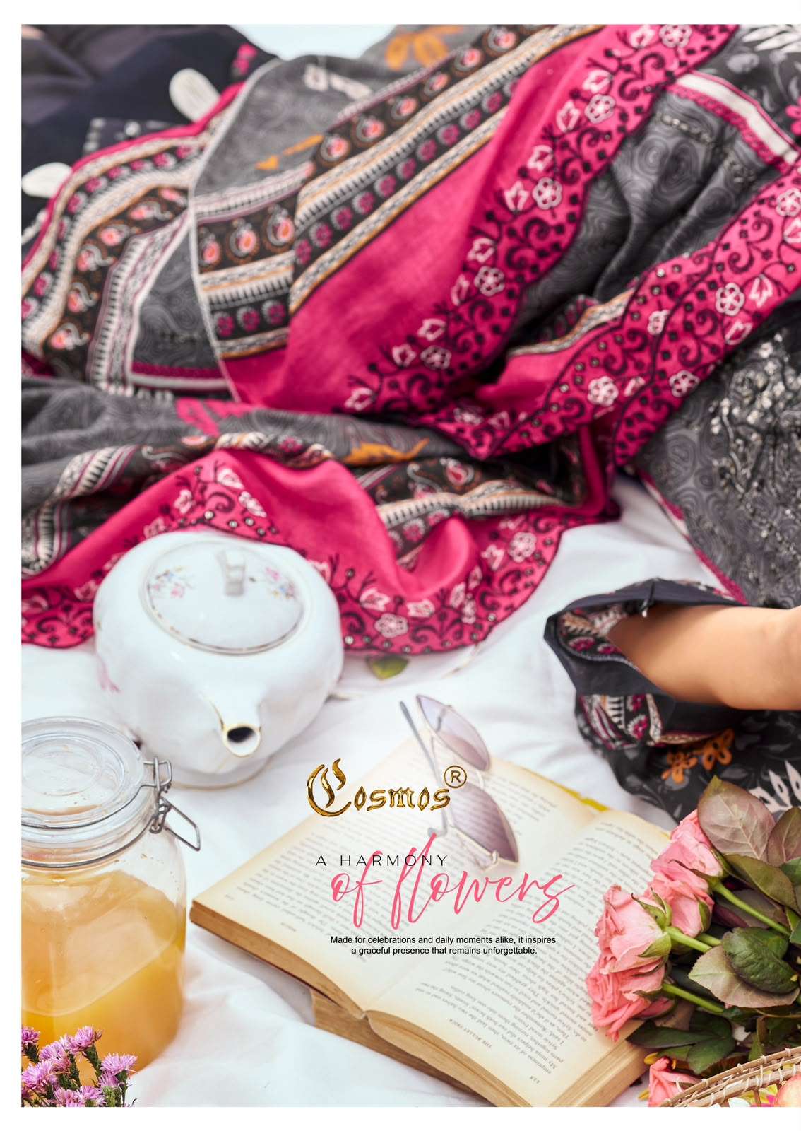 COSMOS BIN SAEED VOL 5 LAWN COTTON WITH HEAVY WORK SALWAR SUIT REGULAR WHOLESALER COSMOS BIN SAEED VOL 5 LAWN COTTON WITH HEAVY WORK SALWAR SUIT REGULAR WHOLESALER