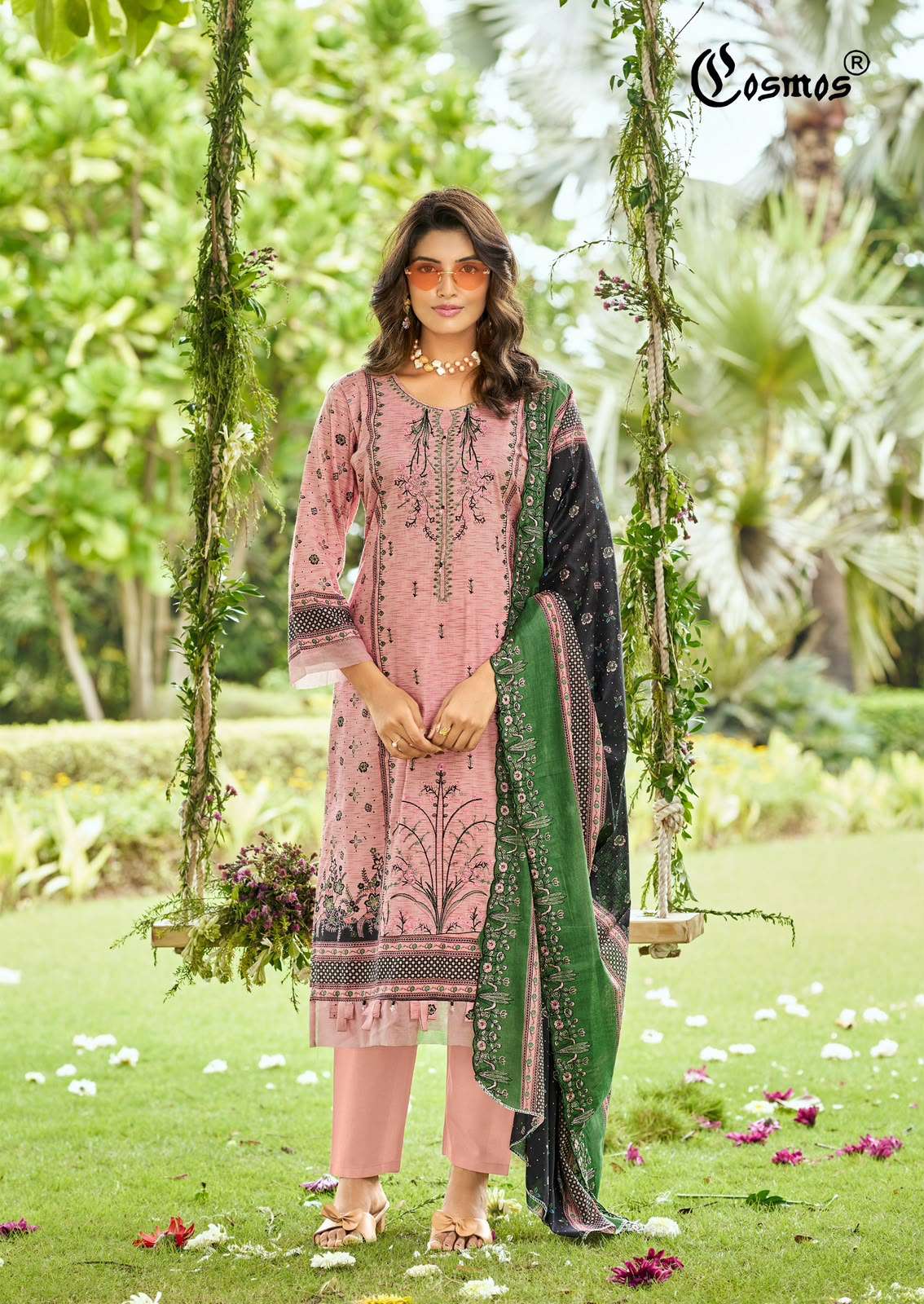 COSMOS BIN SAEED VOL 5 LAWN COTTON WITH HEAVY WORK SALWAR SUIT REGULAR WHOLESALER COSMOS BIN SAEED VOL 5 LAWN COTTON WITH HEAVY WORK SALWAR SUIT REGULAR WHOLESALER