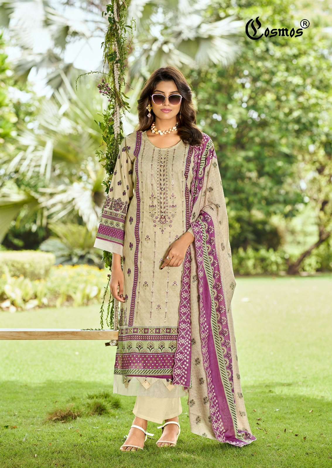 COSMOS BIN SAEED VOL 5 LAWN COTTON WITH HEAVY WORK SALWAR SUIT REGULAR WHOLESALER COSMOS BIN SAEED VOL 5 LAWN COTTON WITH HEAVY WORK SALWAR SUIT REGULAR WHOLESALER