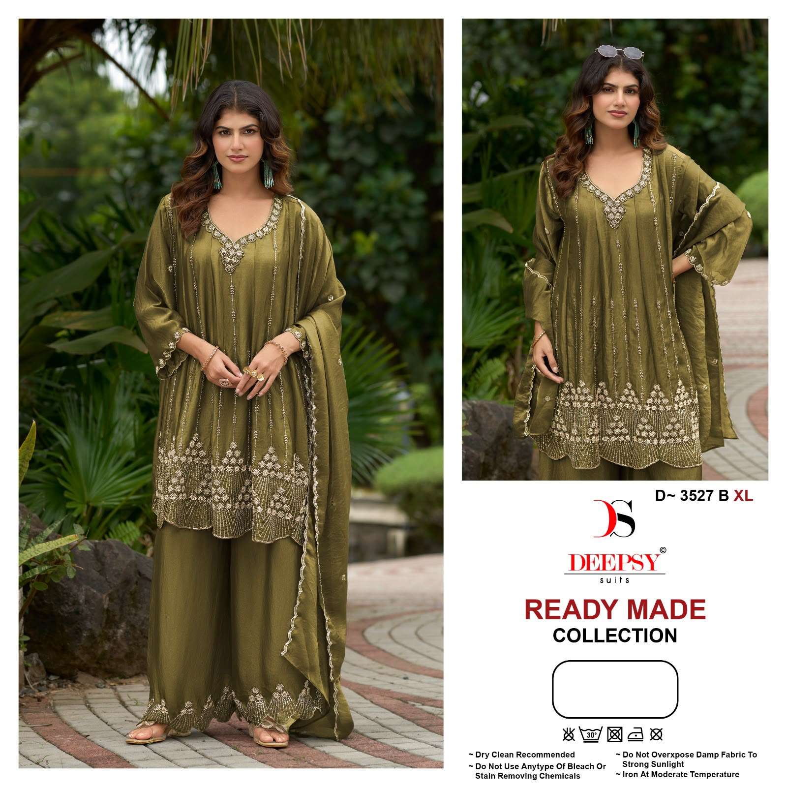 DEEPSY SUITS 3527 ANCY MOSS WITH BEATS WORK SHARARA SUIT EID COLLECTION TEXTILE DEEPSY SUITS 3527 ANCY MOSS WITH BEATS WORK SHARARA SUIT EID COLLECTION TEXTILE